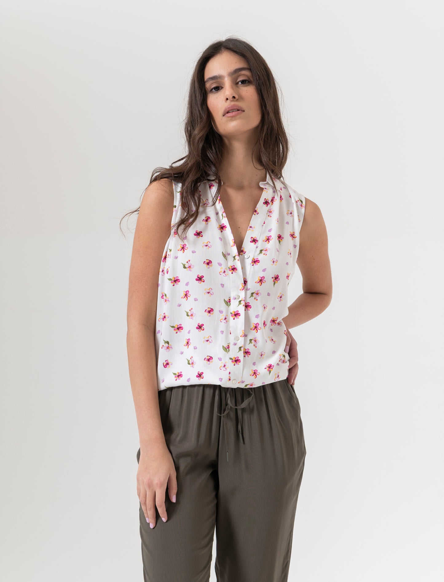 Camicia giro manica da donna - var 1