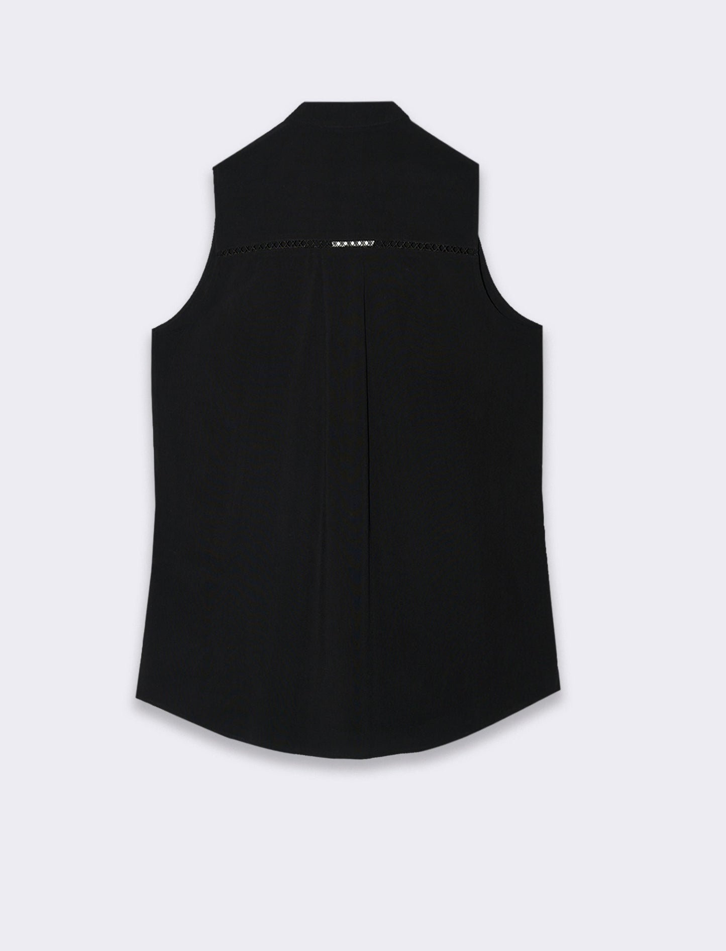 Camicia giro manica da donna - Nero