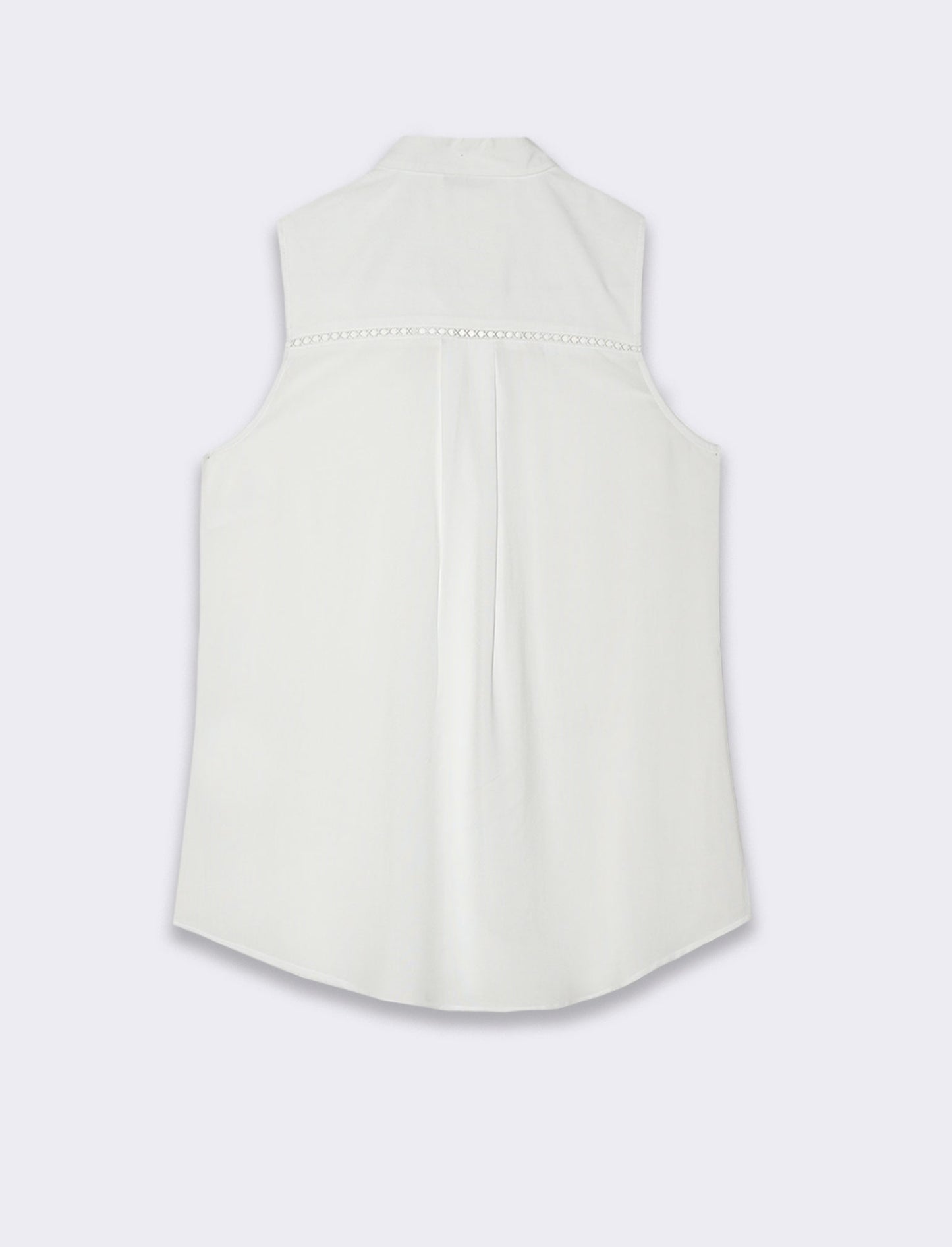 Camicia giro manica da donna - Bianco