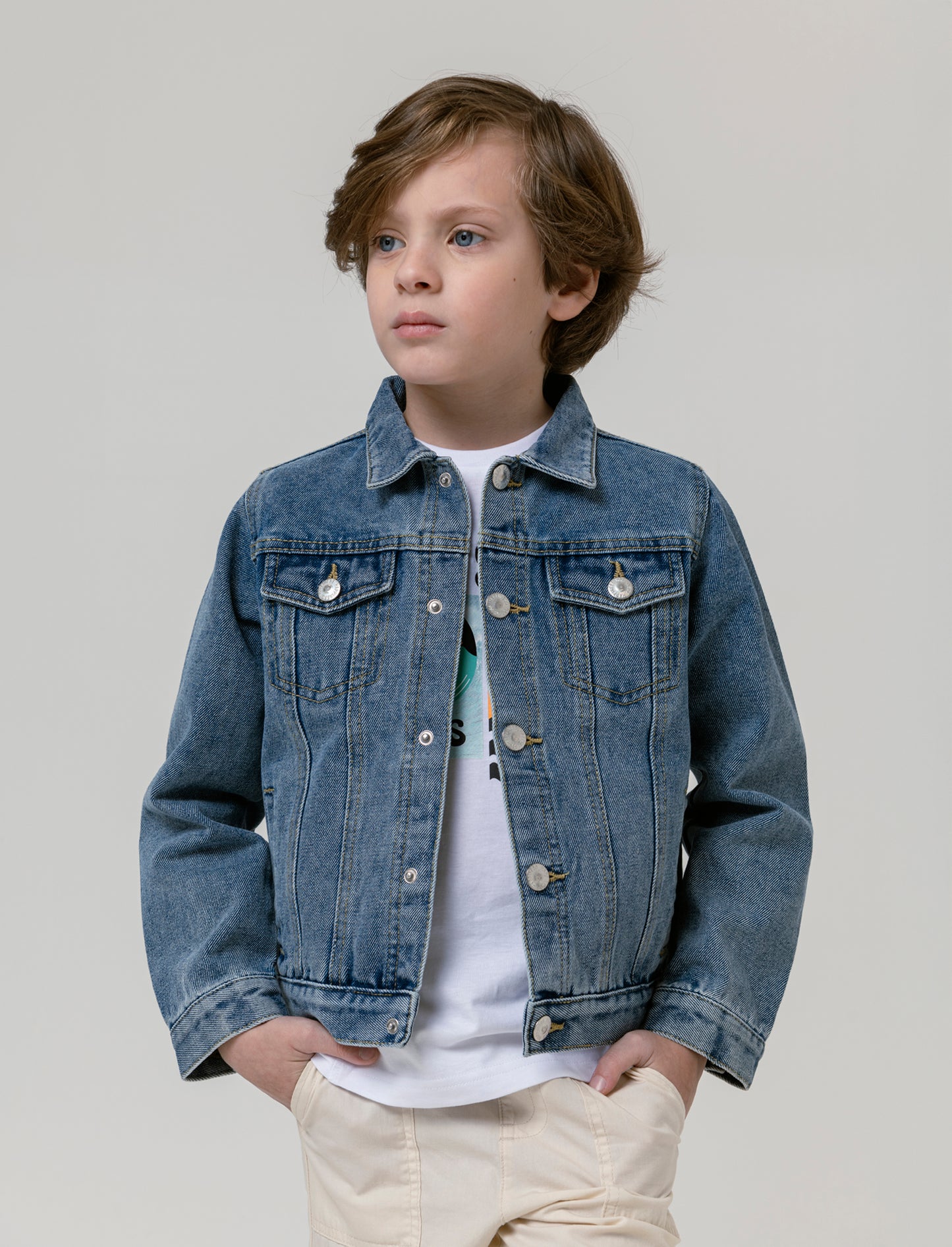 Giubbotto in denim da bambino - Denim
