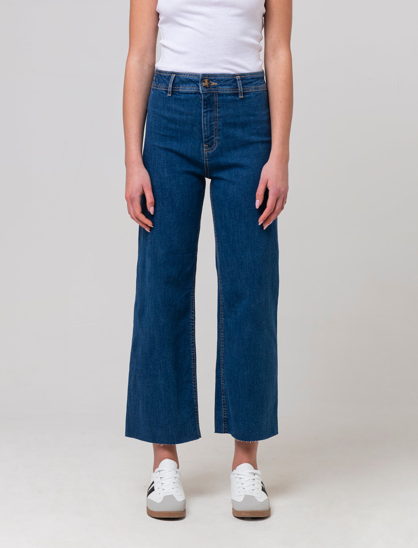 Jeans alla caviglia da donna - Denim