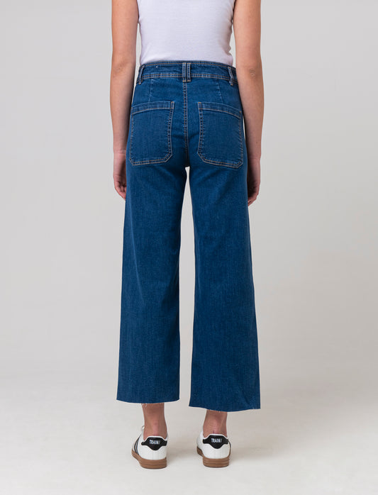 Jeans alla caviglia da donna - Denim