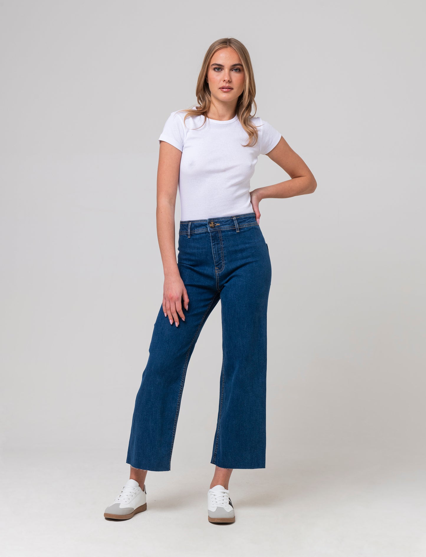 Jeans alla caviglia da donna - Denim