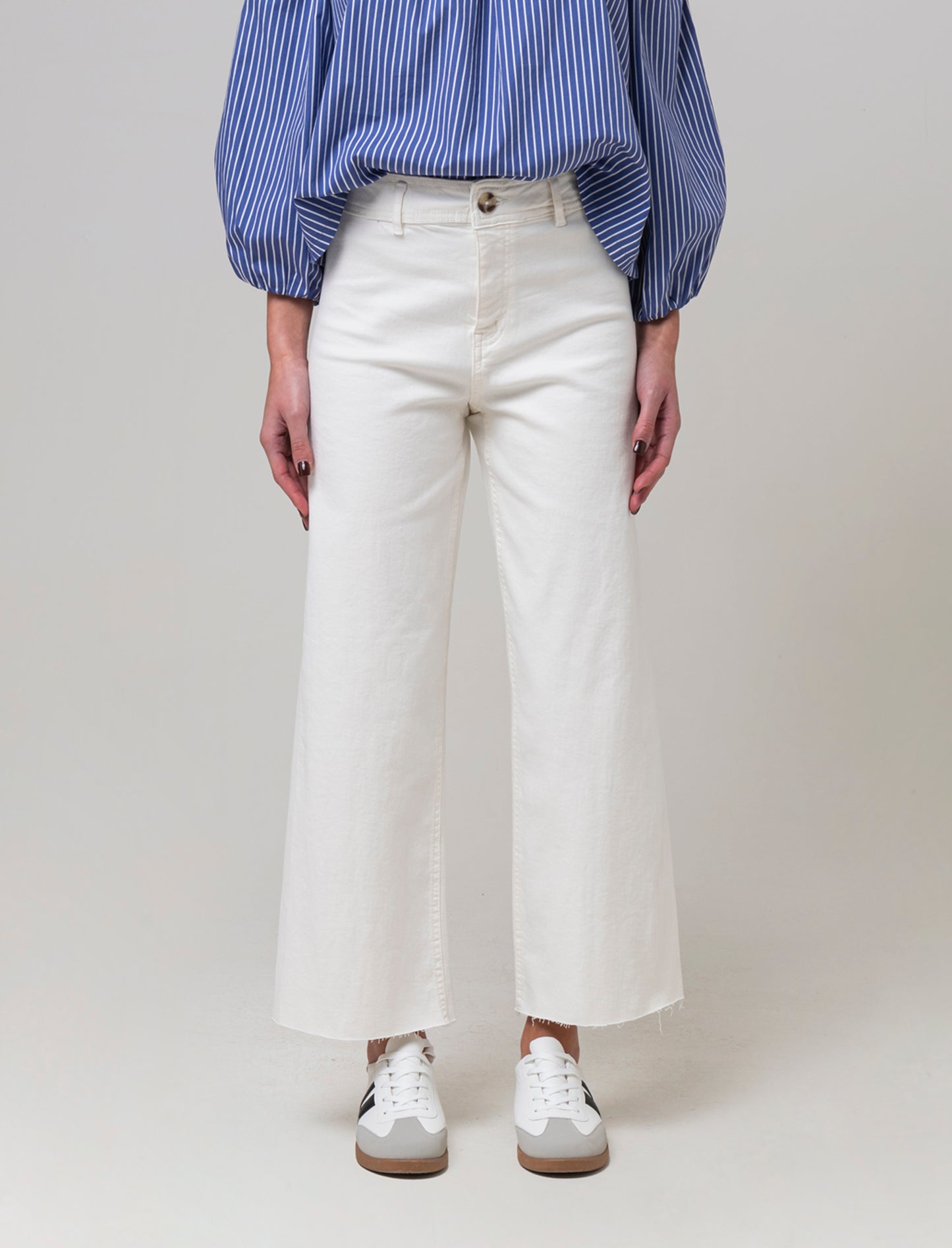 Jeans alla caviglia da donna - Bianco