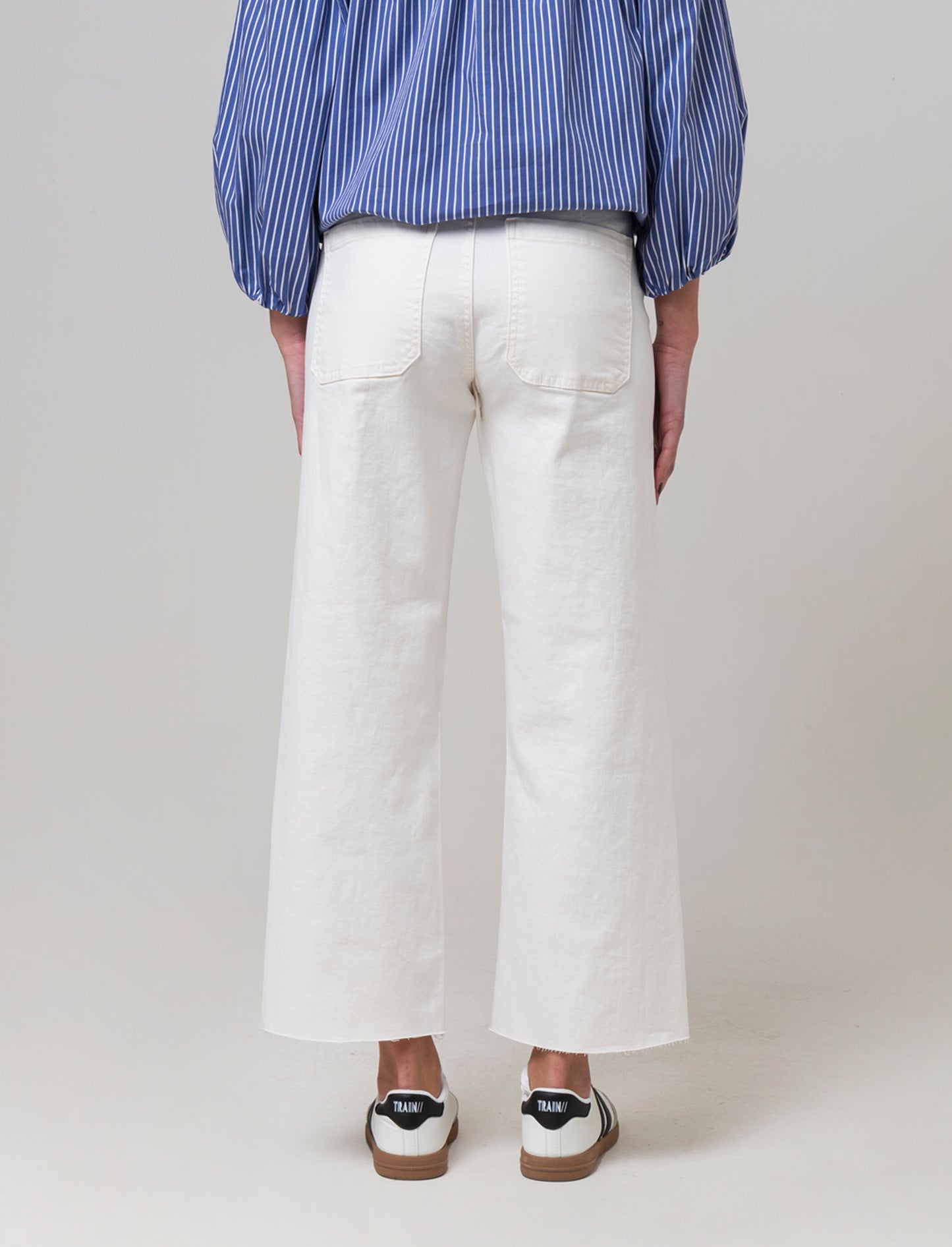 Jeans alla caviglia da donna - Bianco