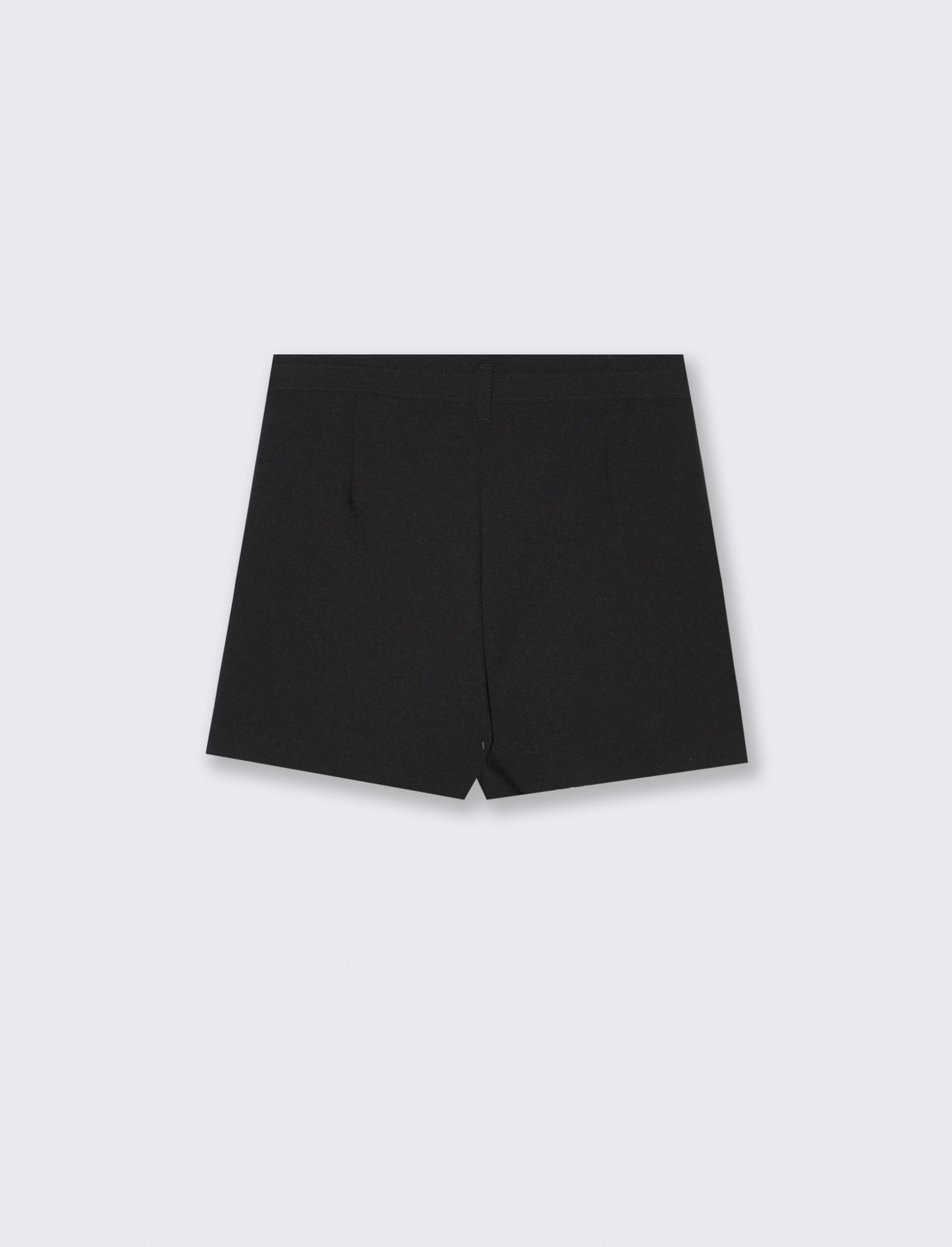 Short finta gonna con cintura decorativa - Nero
