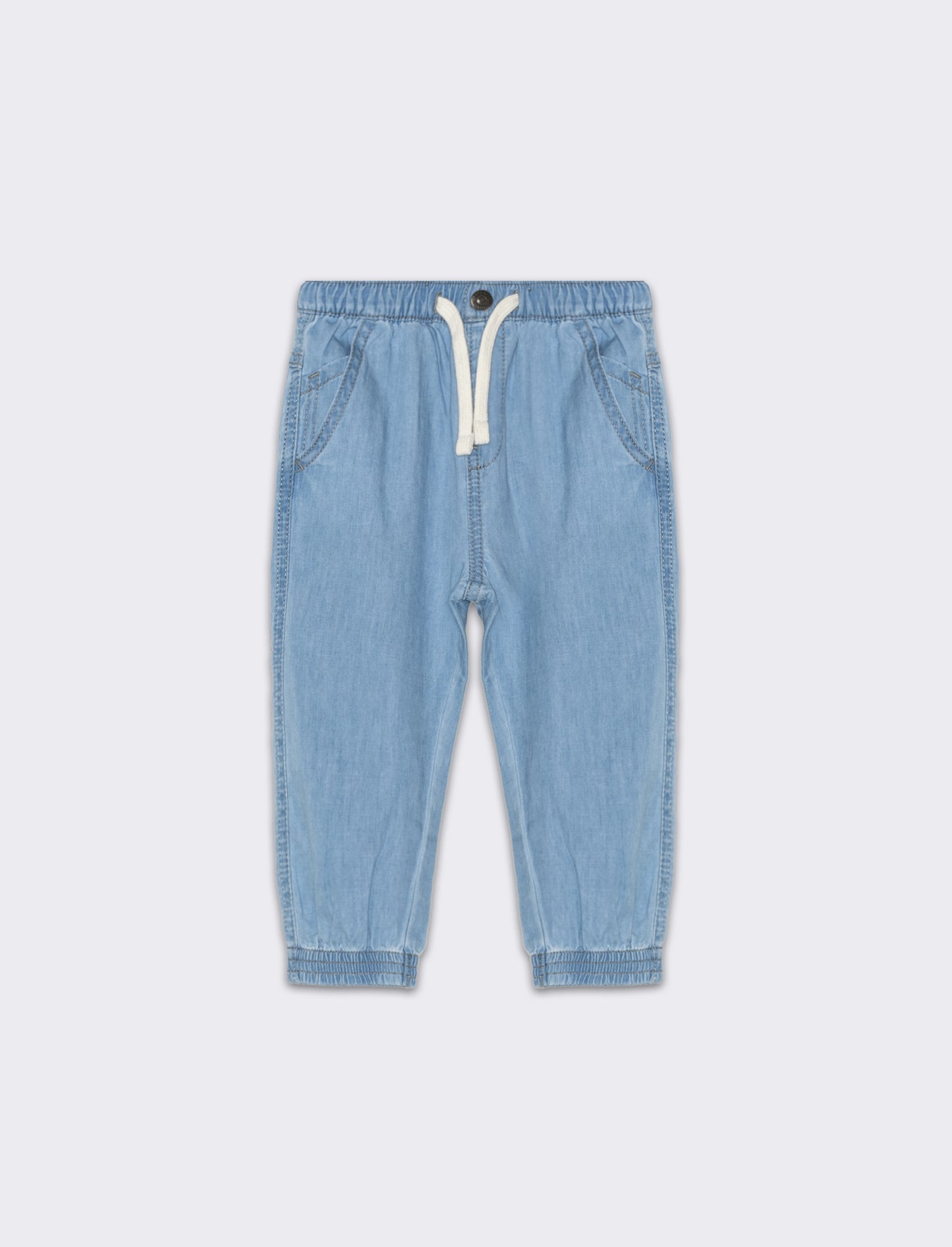 Jeans modello cargo da neonato - Denim chiaro
