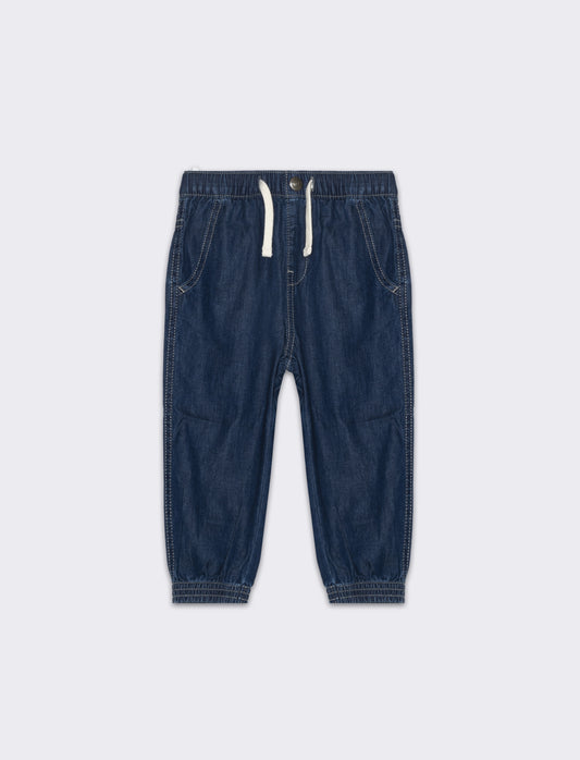 Jeans modello cargo da neonato - Denim