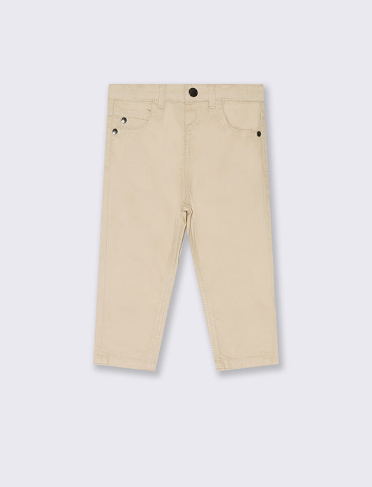 Pantaloni modello regular da neonato - Beige