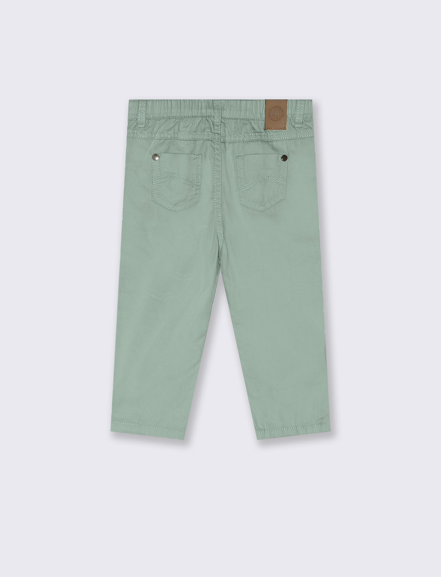 Pantaloni modello regular da neonato - Verde salvia