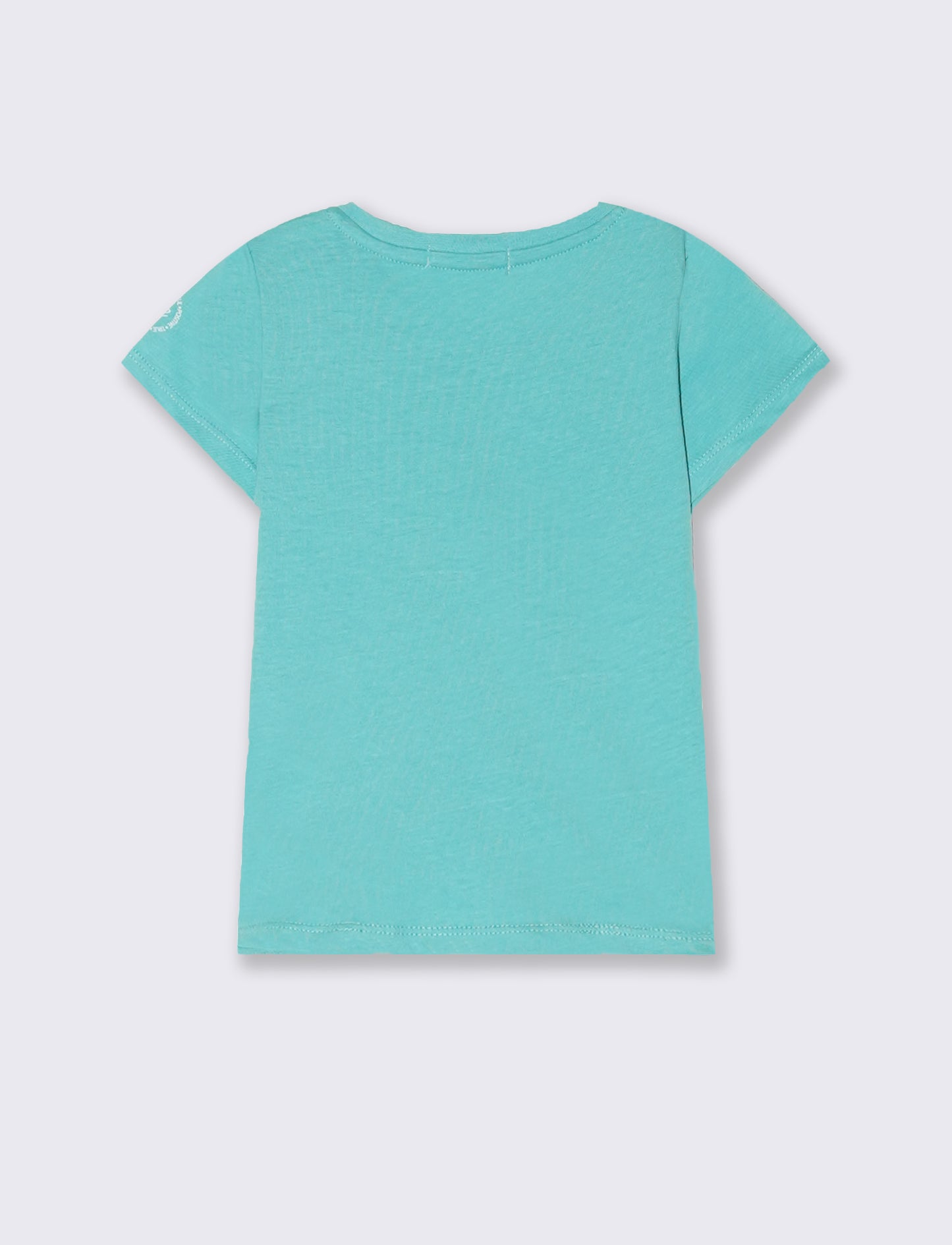T-shirt basica mezza manica da neonato - Verde acqua