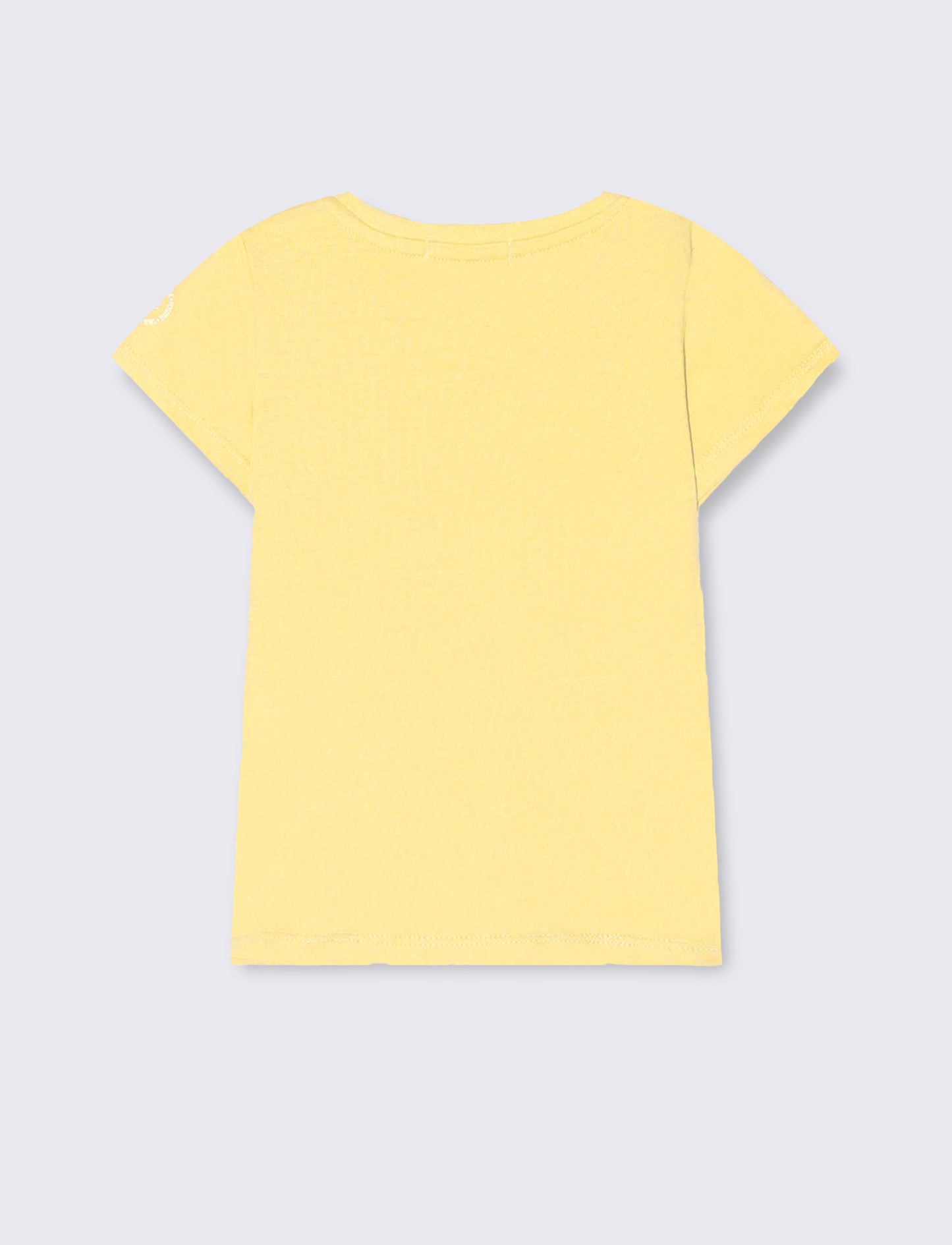 T-shirt basica mezza manica da neonato - Giallo