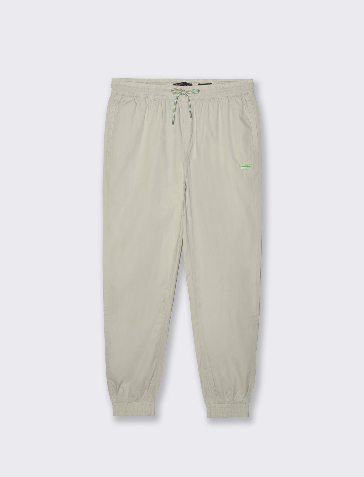 Pantaloni jogger in cotone da uomo - Grigio ghiaccio