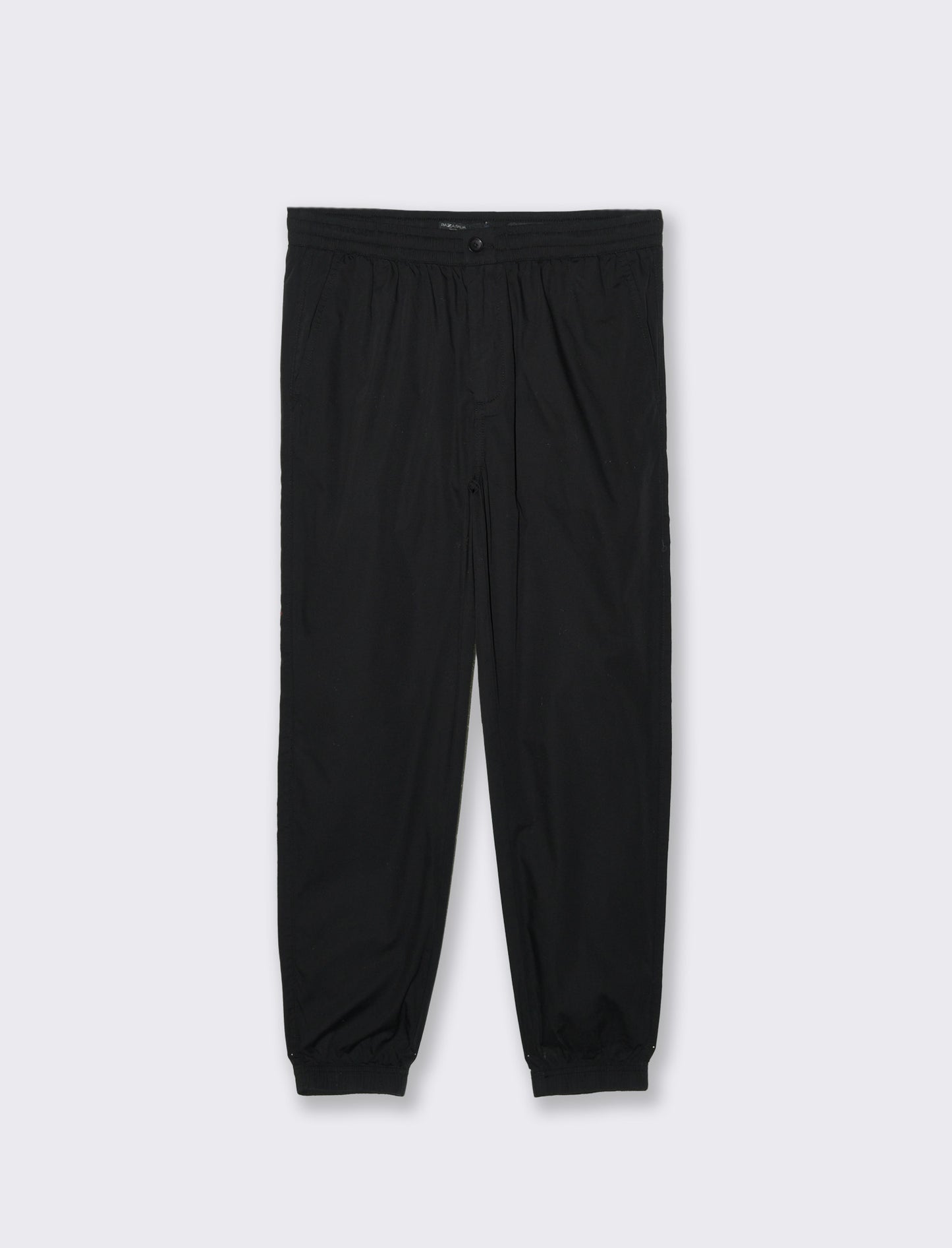 Pantaloni in cotone con vita jogger da uomo - Nero