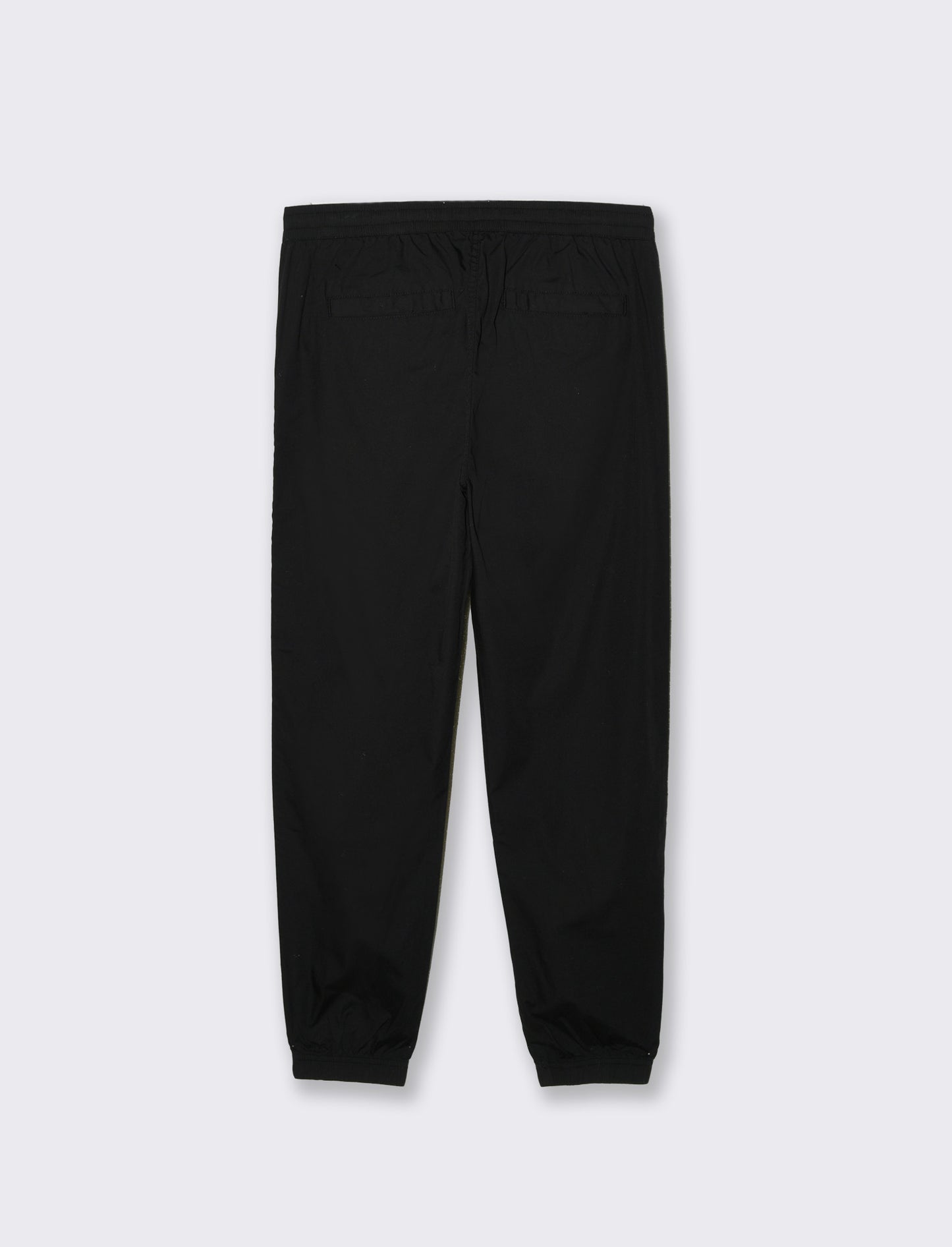 Pantaloni in cotone con vita jogger da uomo - Nero