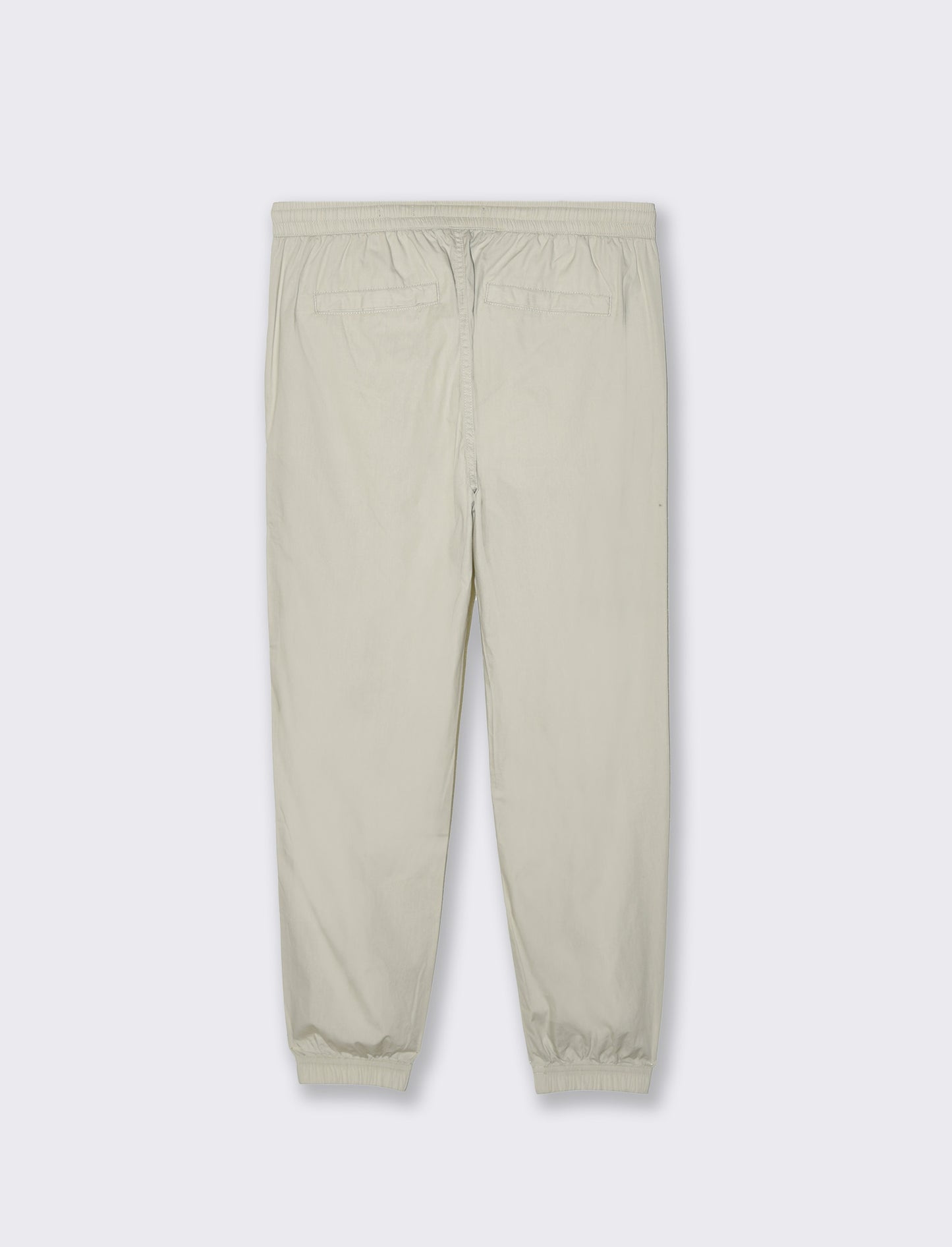Pantaloni in cotone con vita jogger da uomo - Grigio ghiaccio