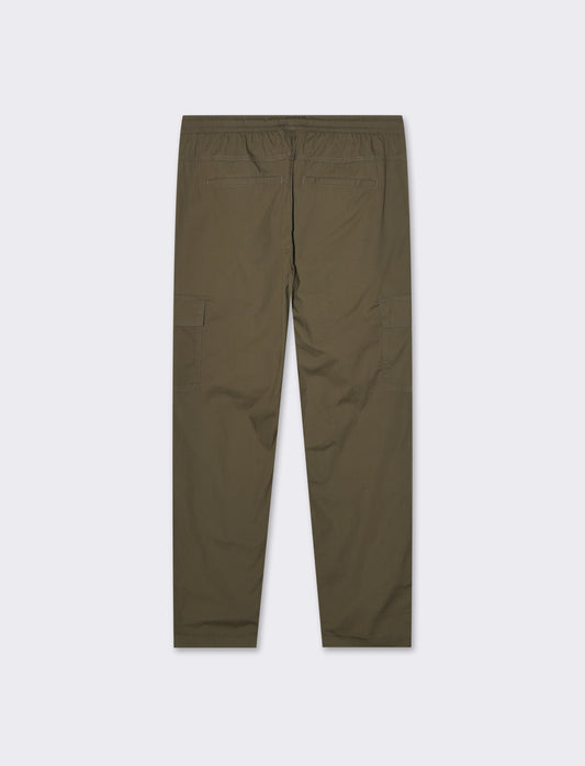 Man's cotton cargo jogger pants - Green
