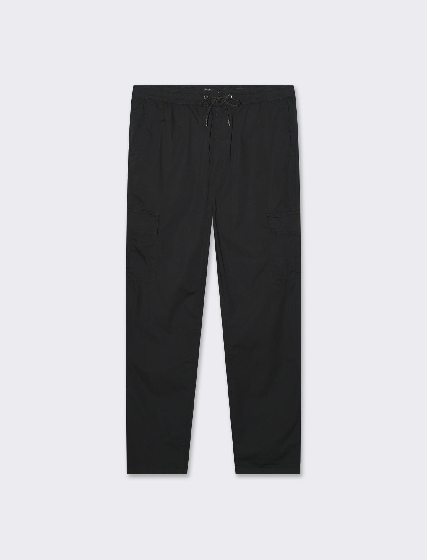 Pantaloni cargo jogger in cotone da uomo - Nero