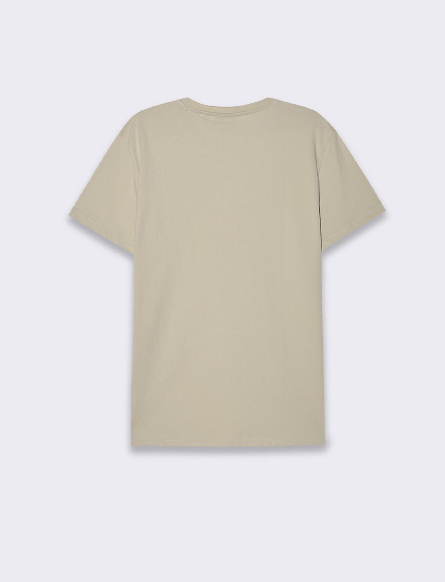 T-shirt in cotone premium con patch e stampina da uomo - Grigio ghiaccio