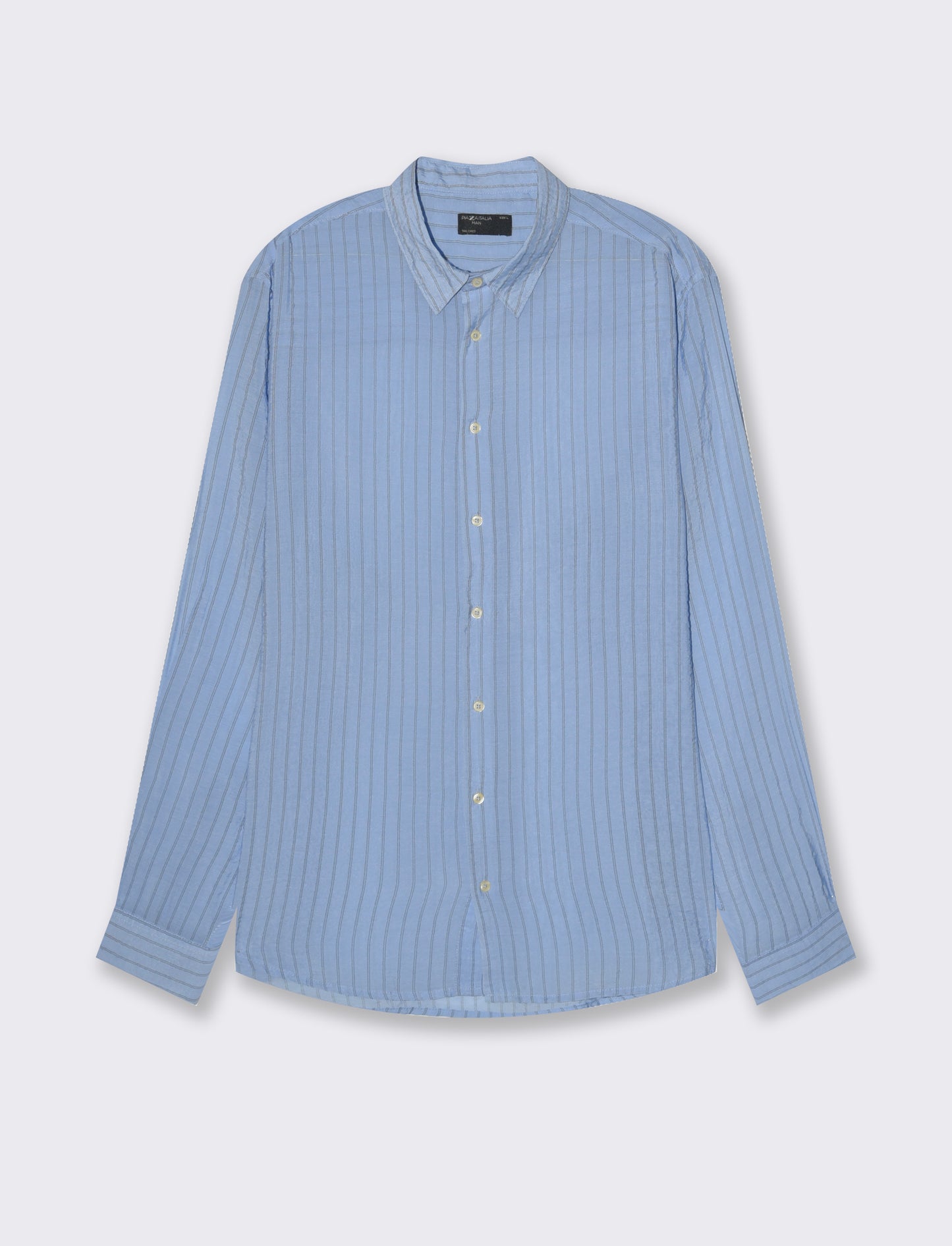 Camicia a righe premium quality da uomo - Celeste
