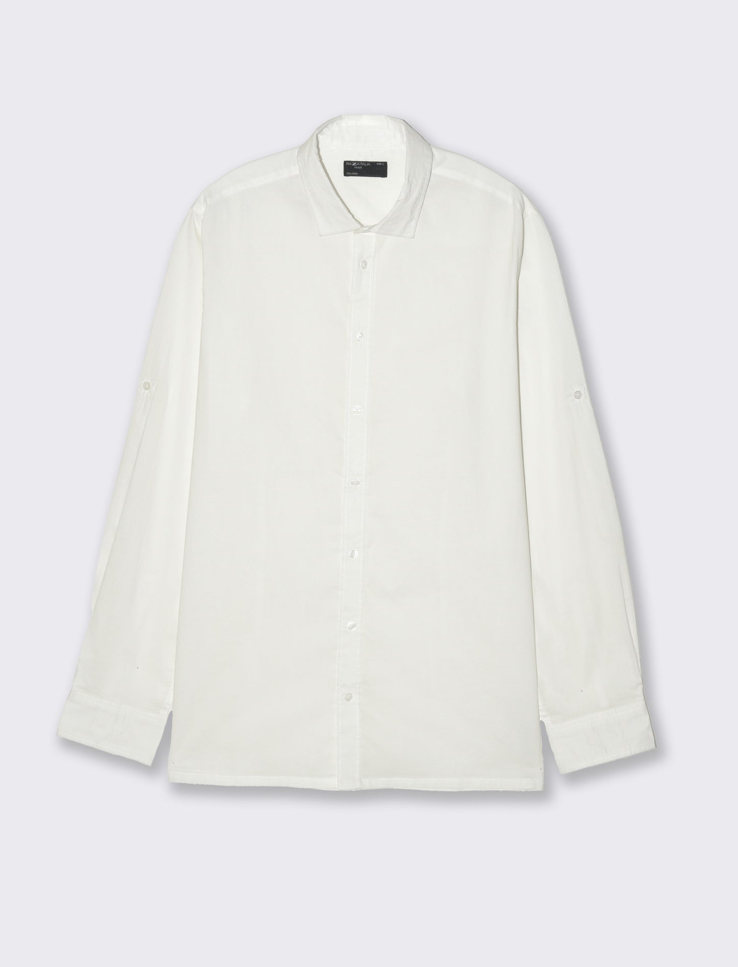 Camicia in voile da uomo - Bianco