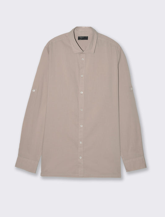 Man's voile shirt for effortless style - Beige