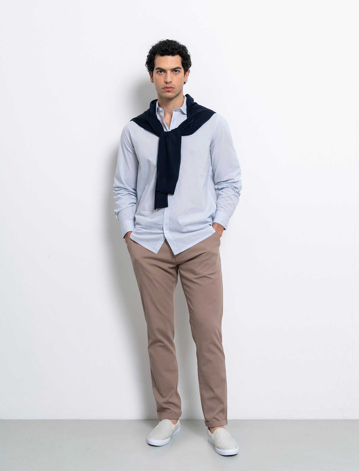 Man's voile shirt for effortless style - Sky blue