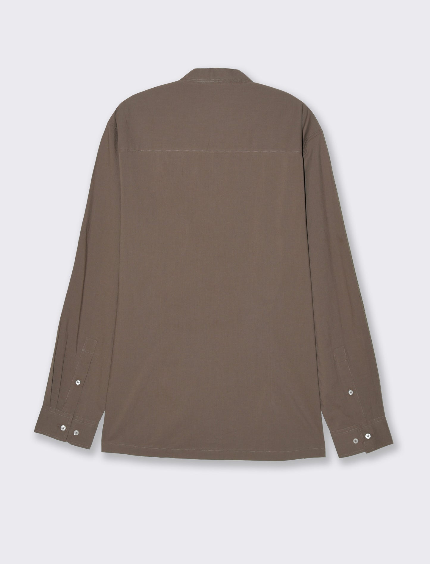 Man's korean collar voile shirt - Grey