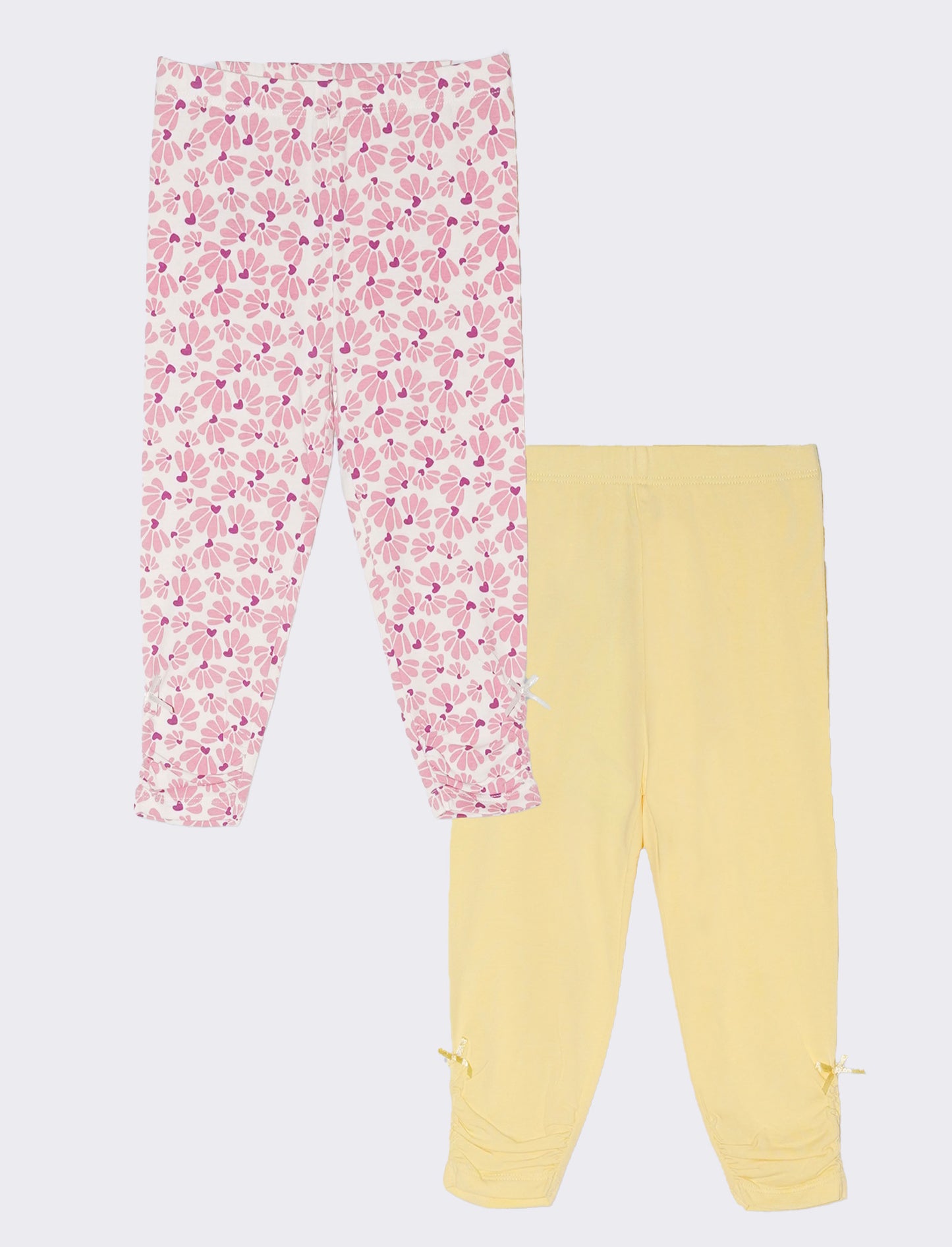 Leggings BIPACK da neonata - Giallo
