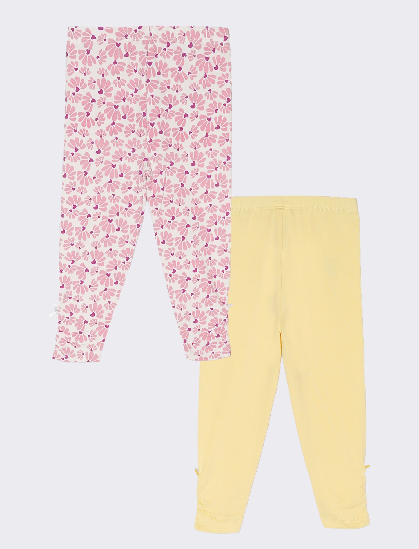 Leggings BIPACK da neonata - Giallo
