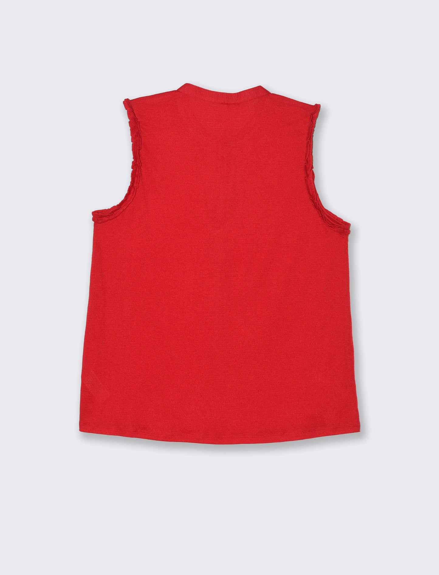 Top con scollo a V da donna - Rosso scarlatto