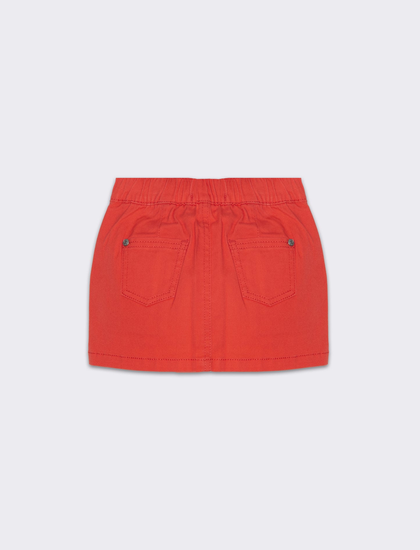 Monigonna in twill da neonata - Corallo