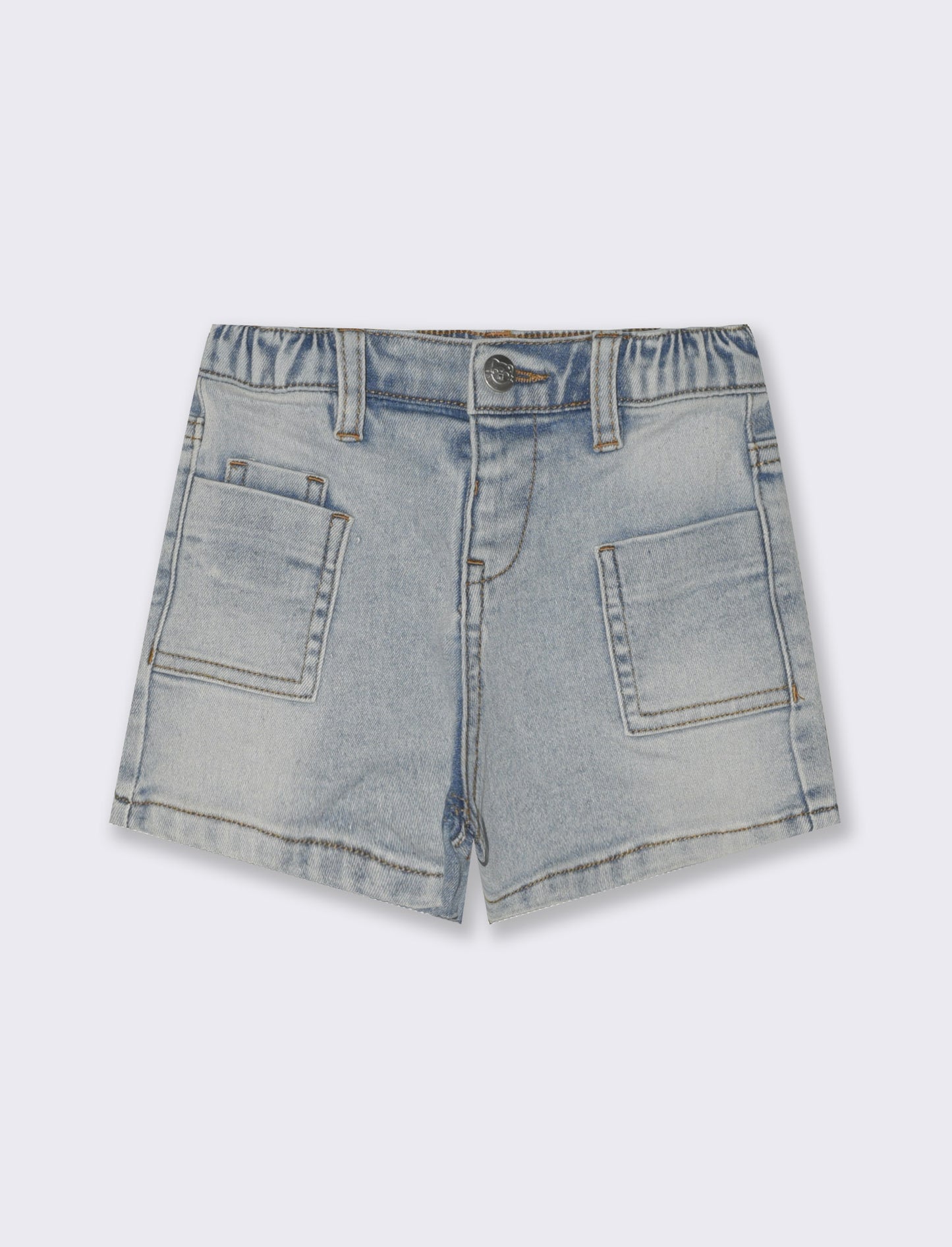 Shorts in denim da neonata - Denim chiaro