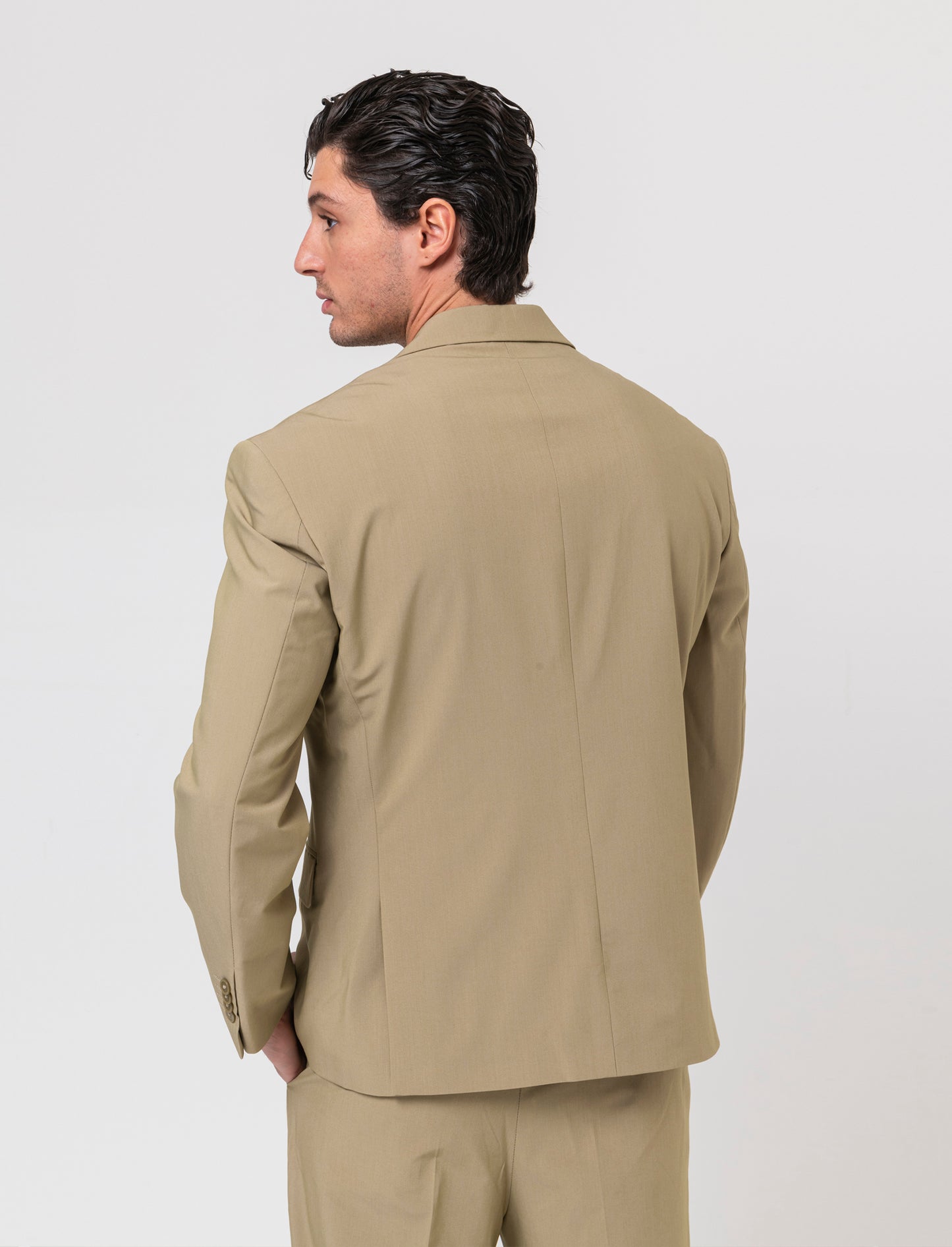 Pantaloni da completo relaxed fit da uomo - Verde