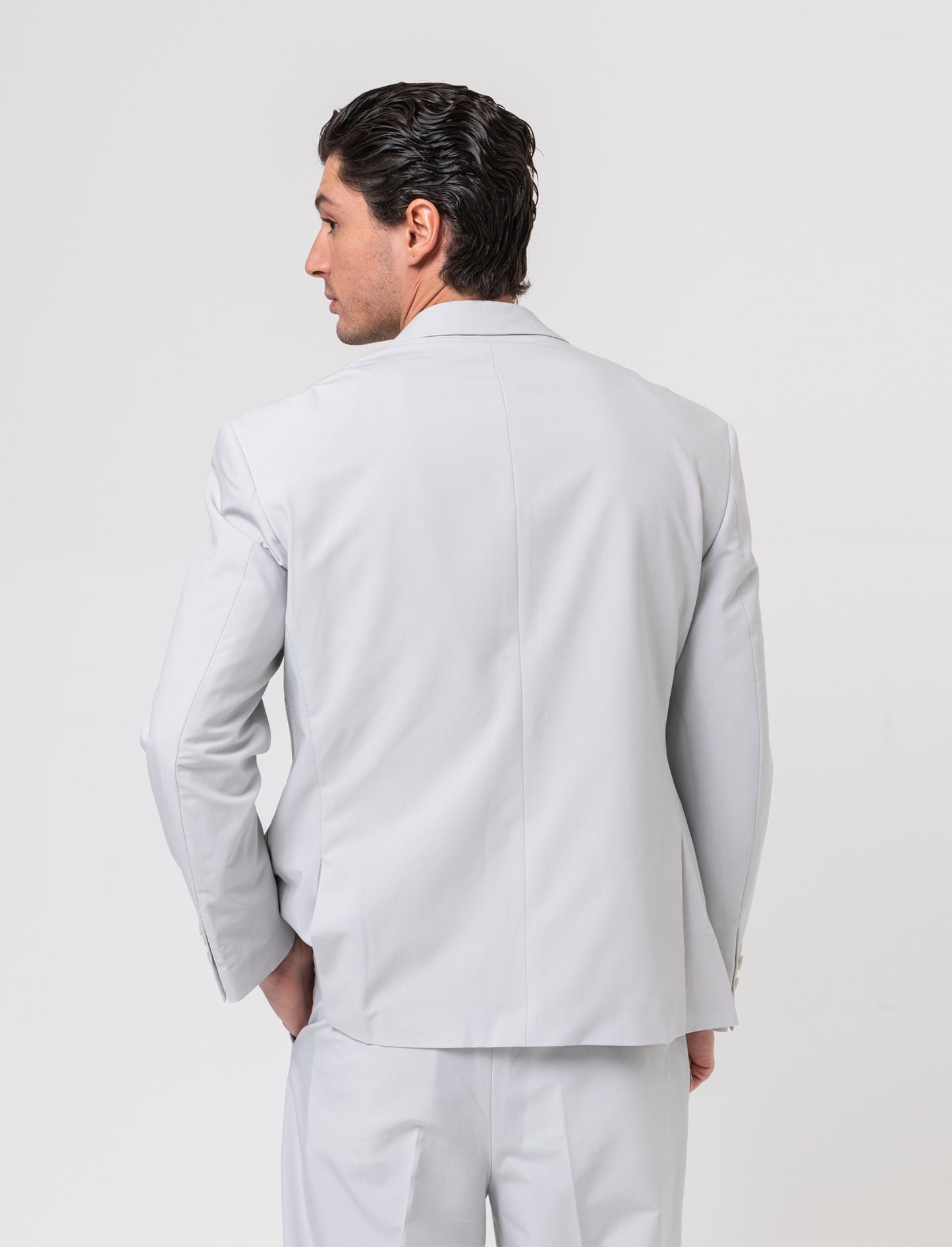 Pantaloni da completo relaxed fit da uomo - Grigio ghiaccio