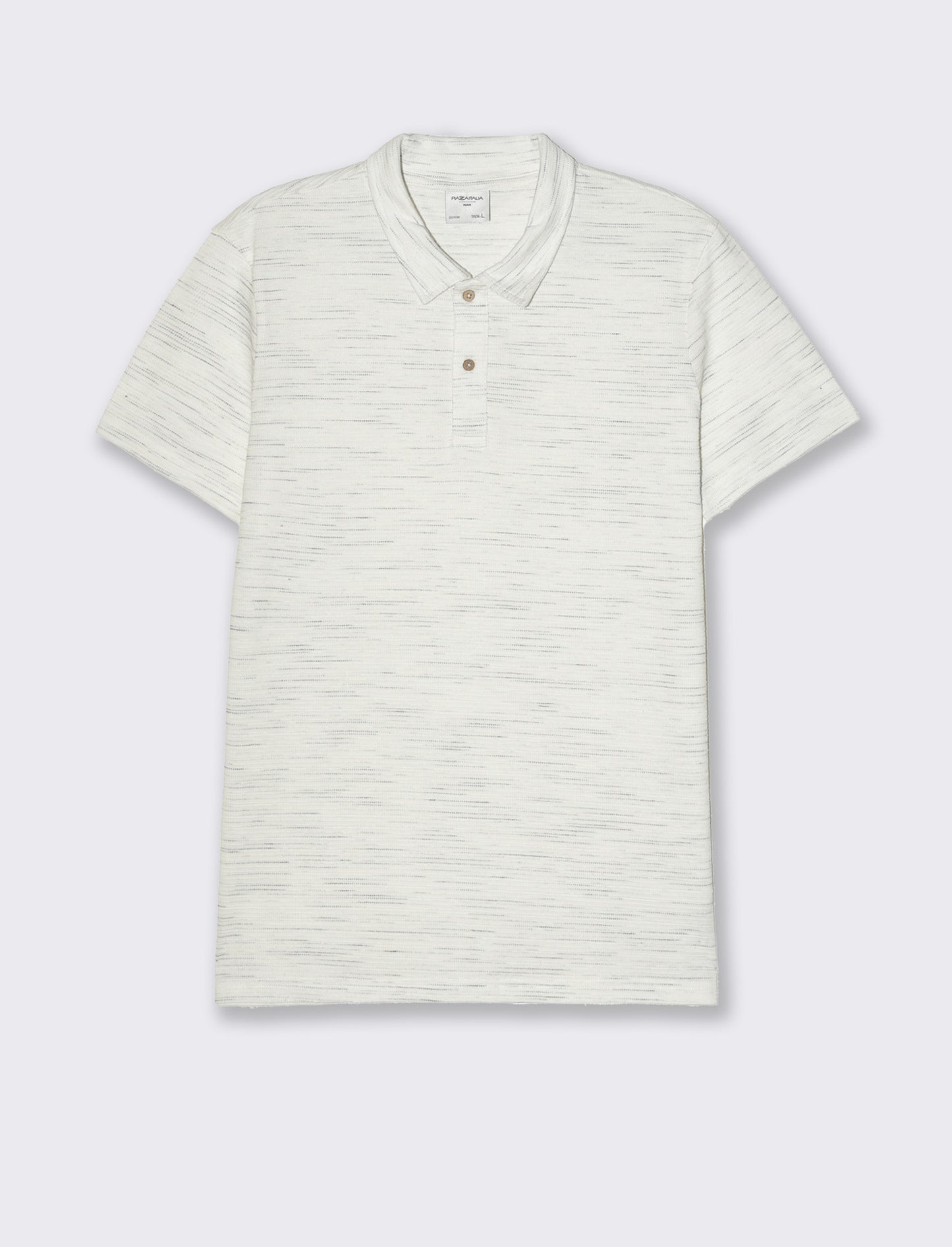 Polo struttura slub injected da uomo - Bianco