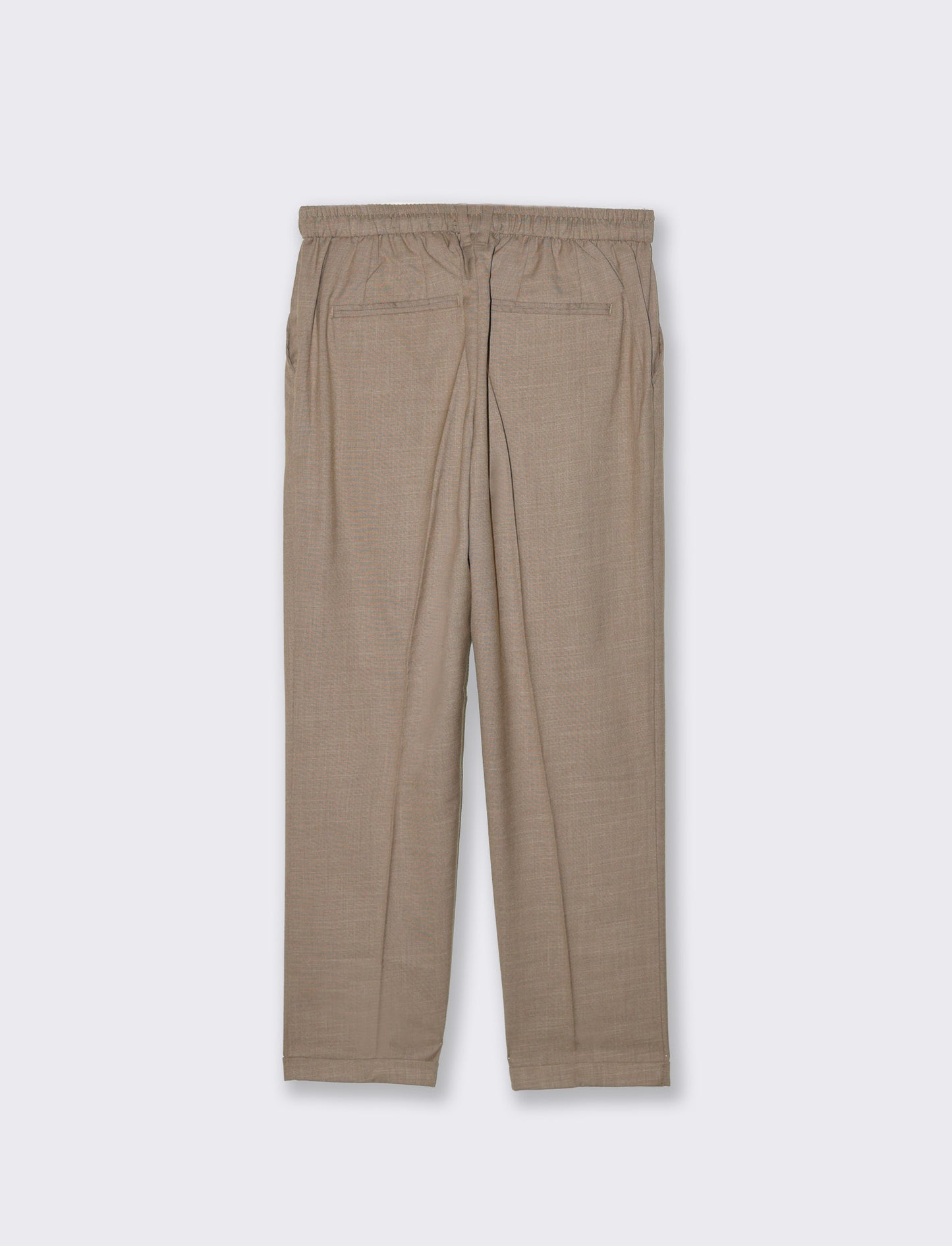 Pantaloni chino jogger effetto fil a fil da uomo - Grigio fango