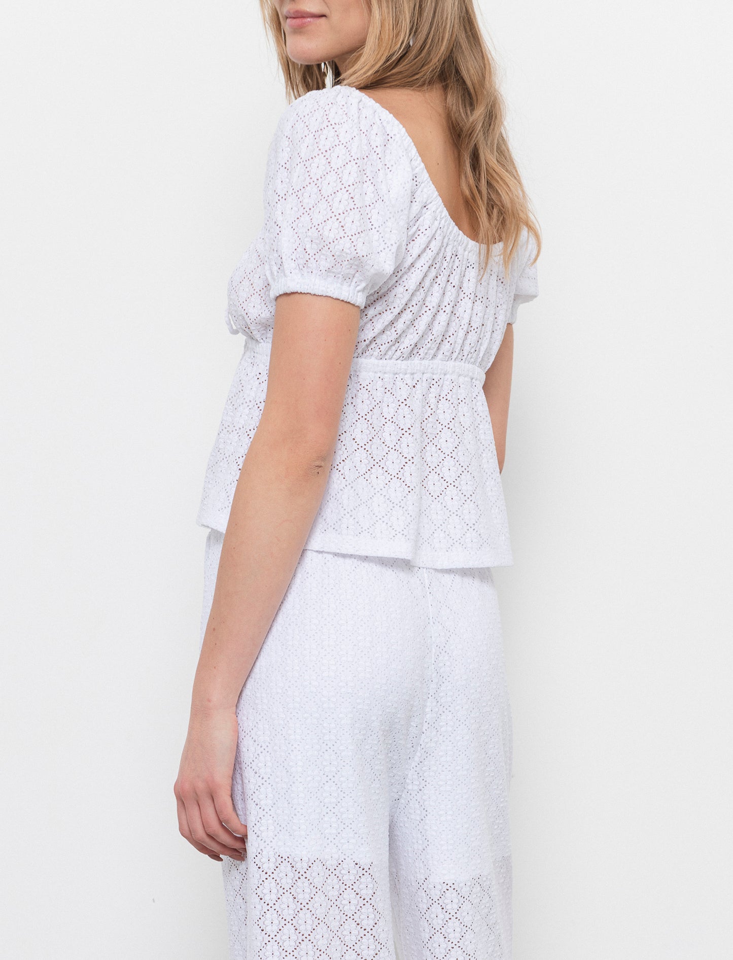 Pantalone in pizzo da donna - Bianco