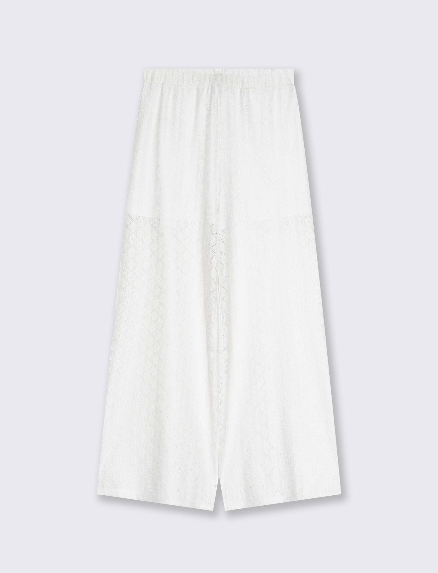 Pantalone in pizzo da donna - Bianco