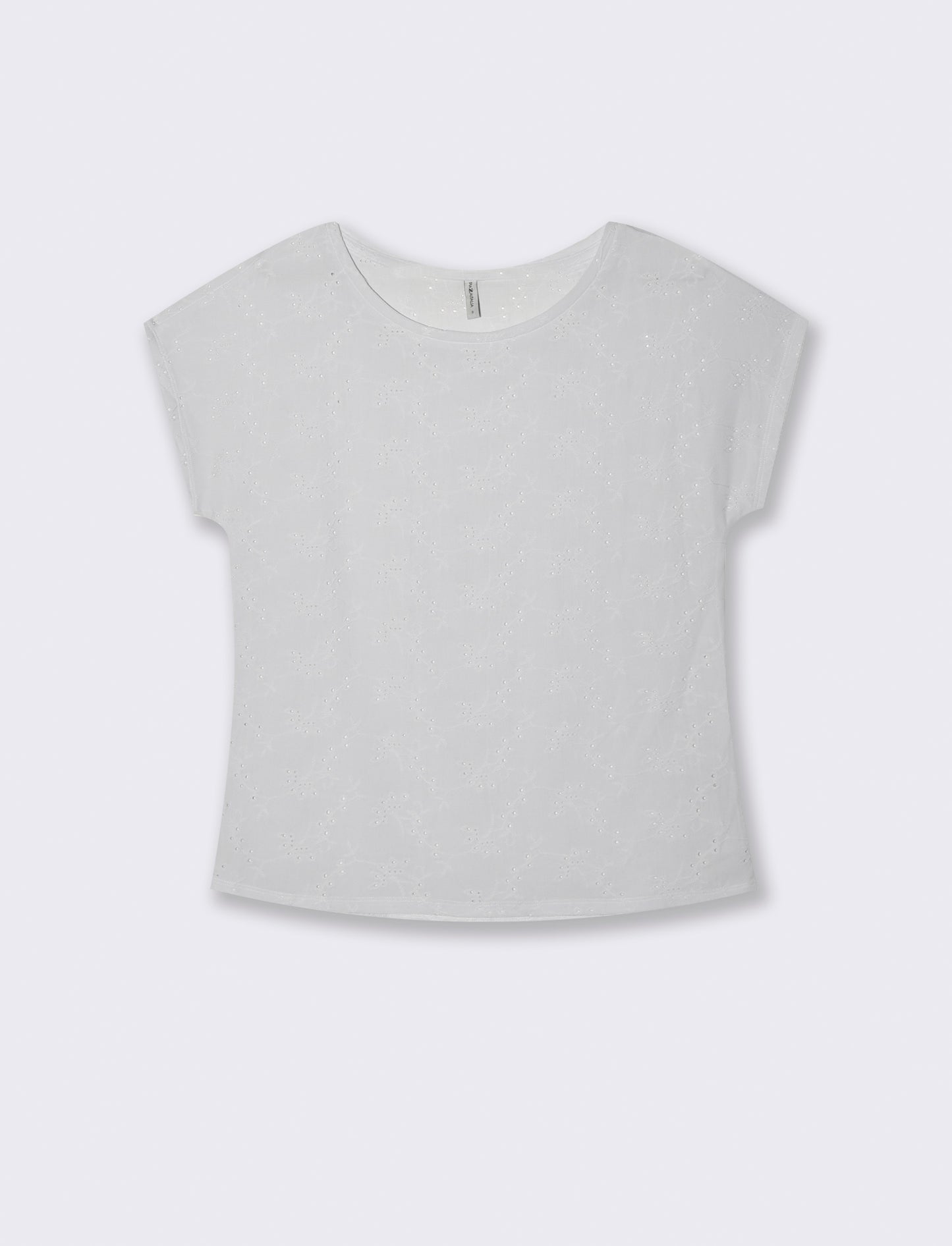T-shirt in pizzo da donna - Bianco