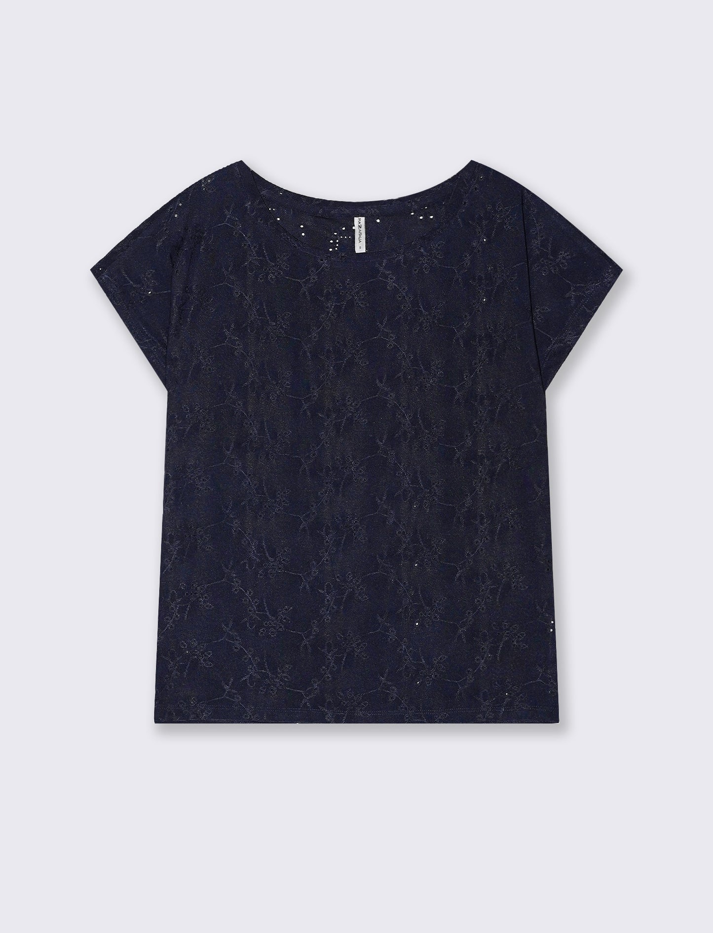 T-shirt in pizzo da donna - Blu