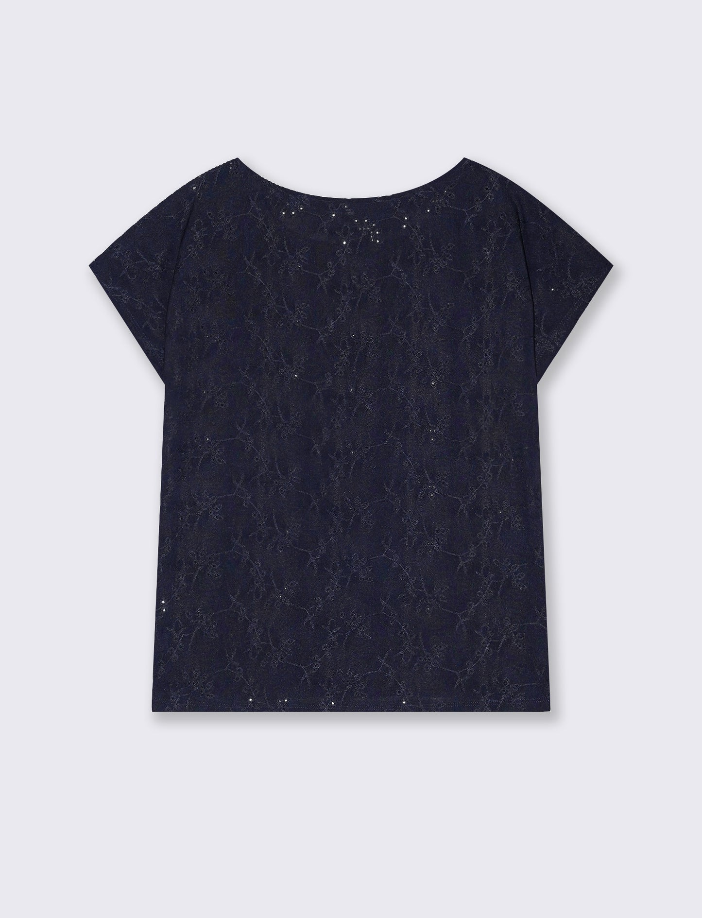 T-shirt in pizzo da donna - Blu