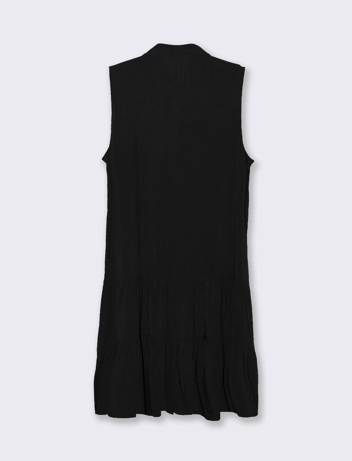 Woman's short chemisier dress - Black