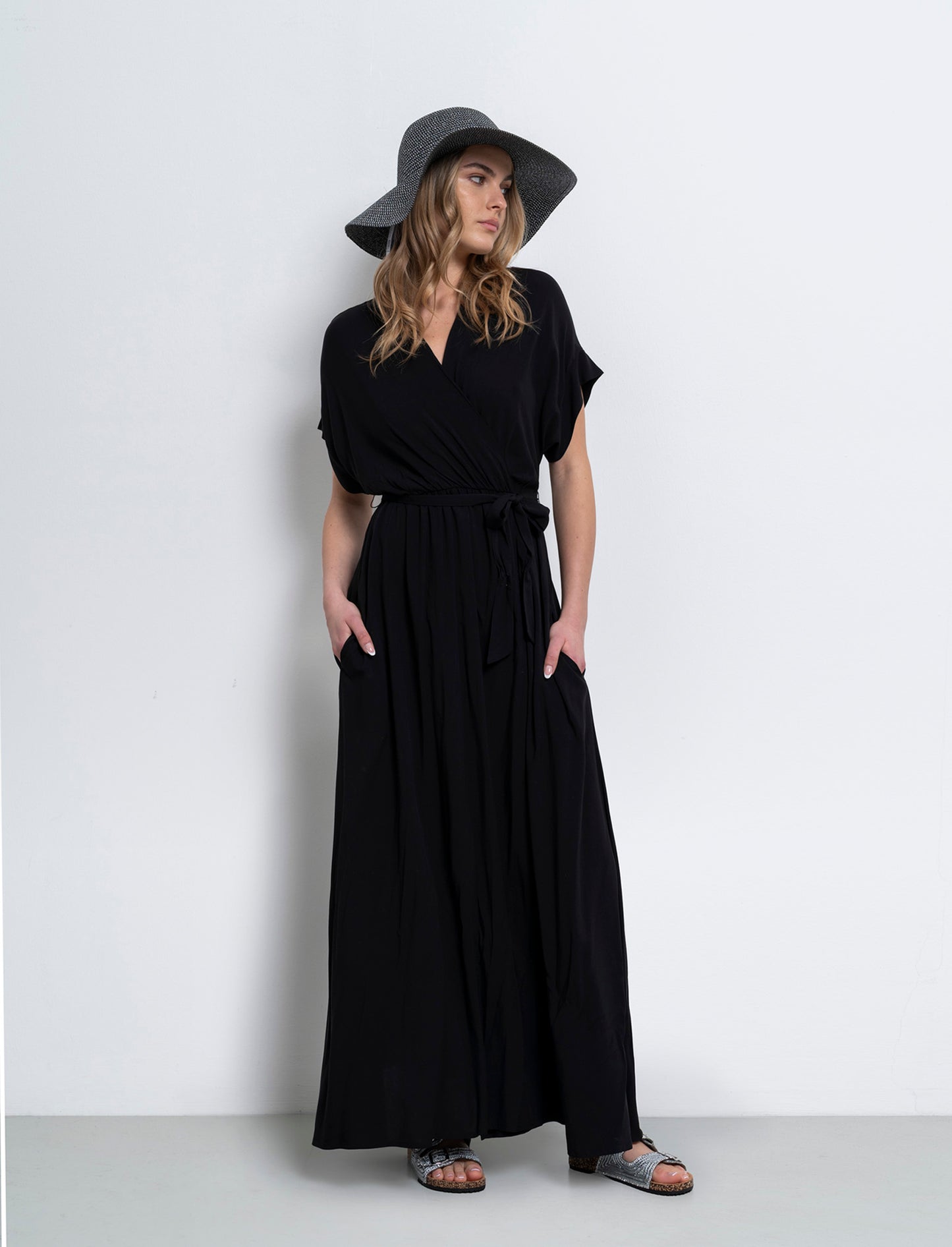 Vestito lungo da donna - Nero