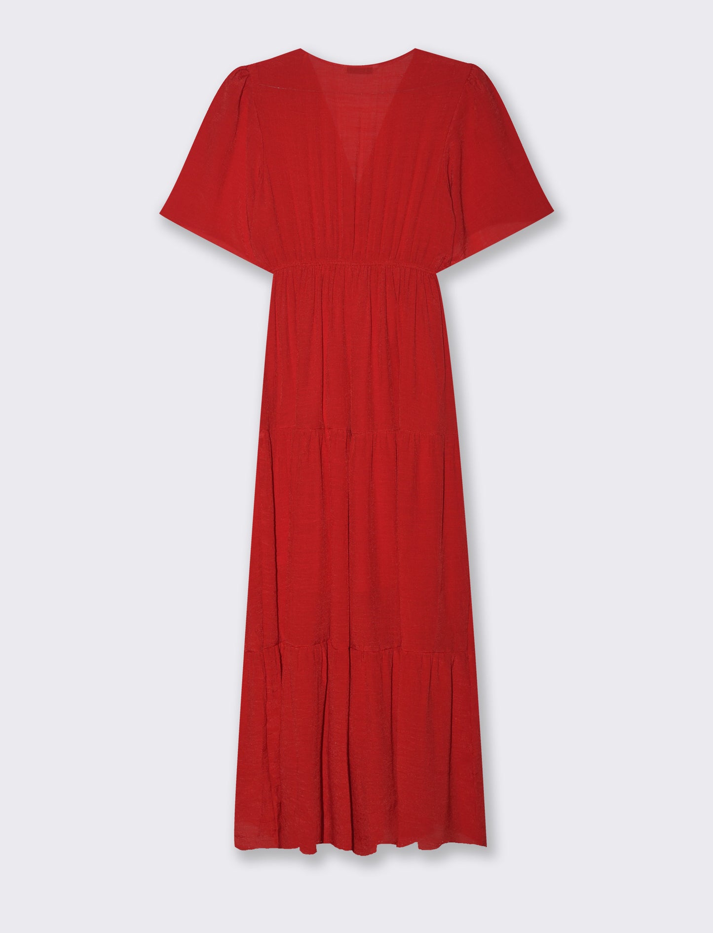 Vestito lungo da donna - Rosso scarlatto