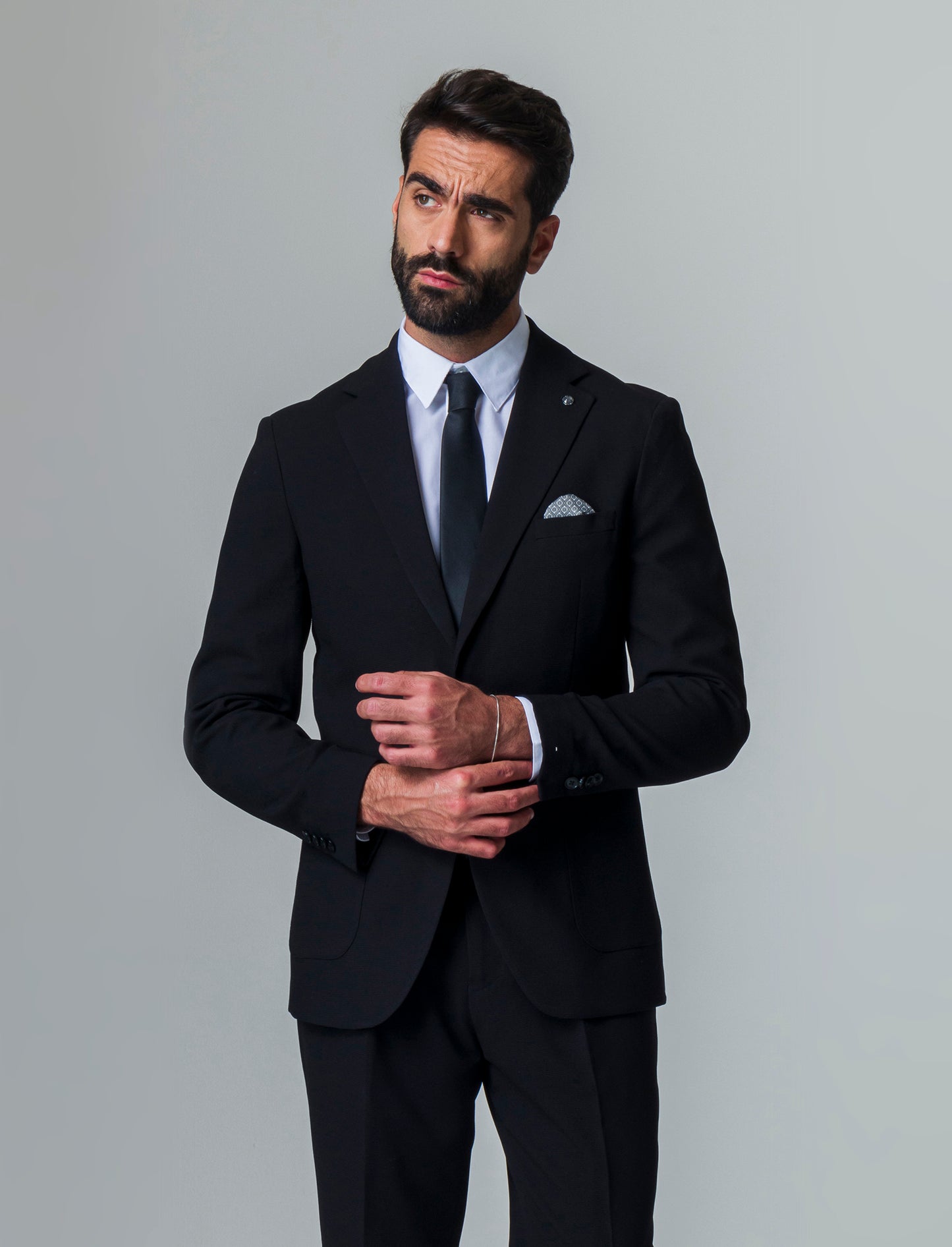 Man's micro waffle structure blazer - Blue
