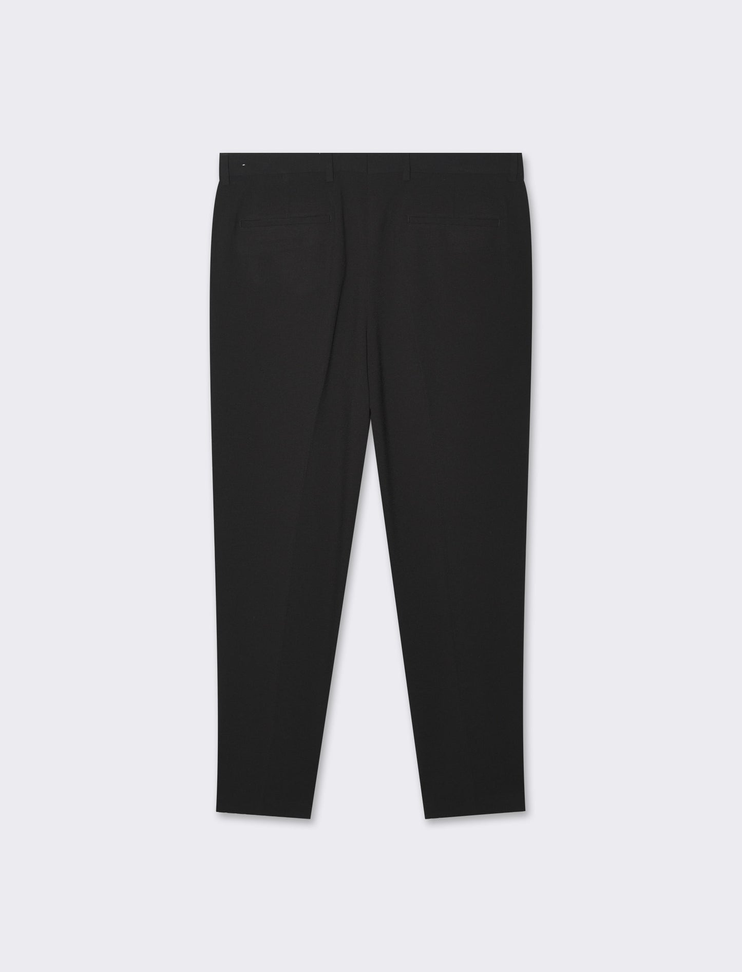 Man's micro waffle structured trousers - Black