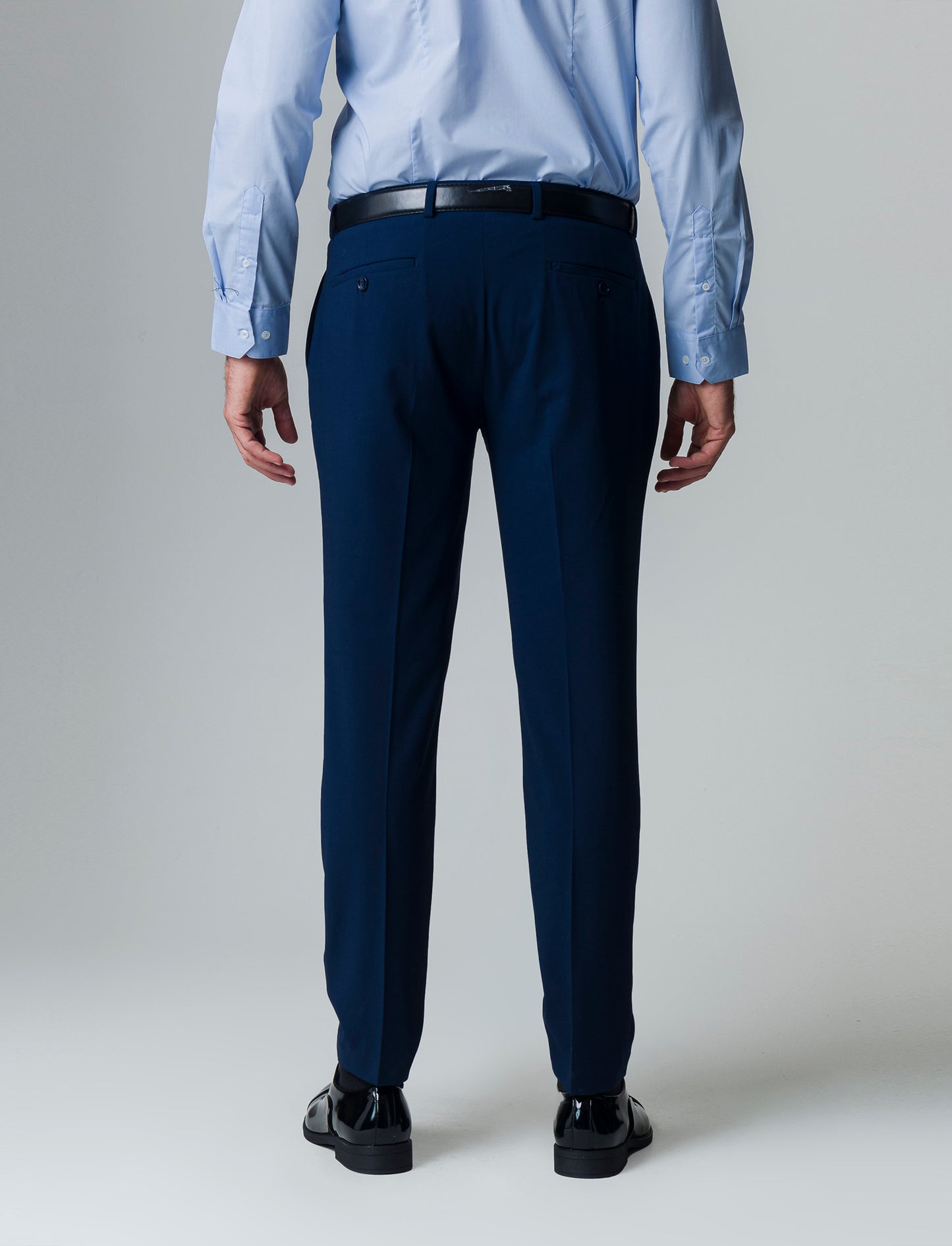 Pantaloni da completo formal fit da uomo - Blu