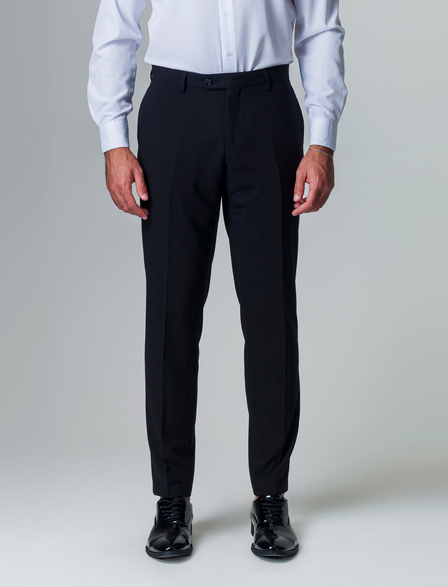 Pantaloni da completo formal fit da uomo - Nero