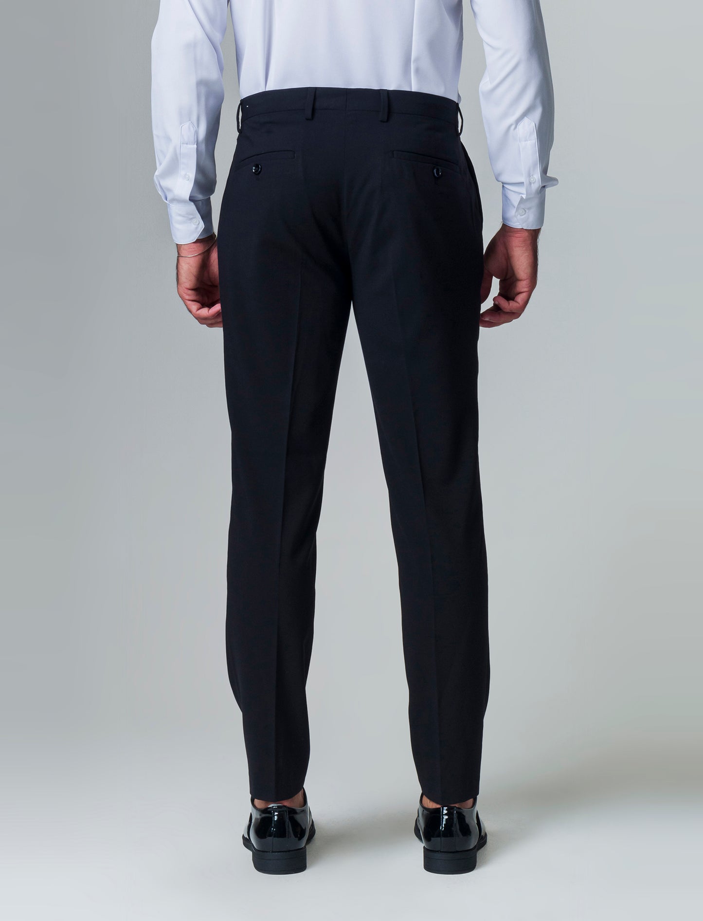 Pantaloni da completo formal fit da uomo - Nero